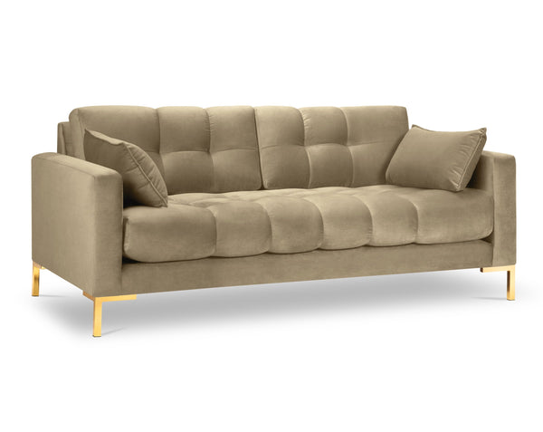 3rd velvet beige sofa