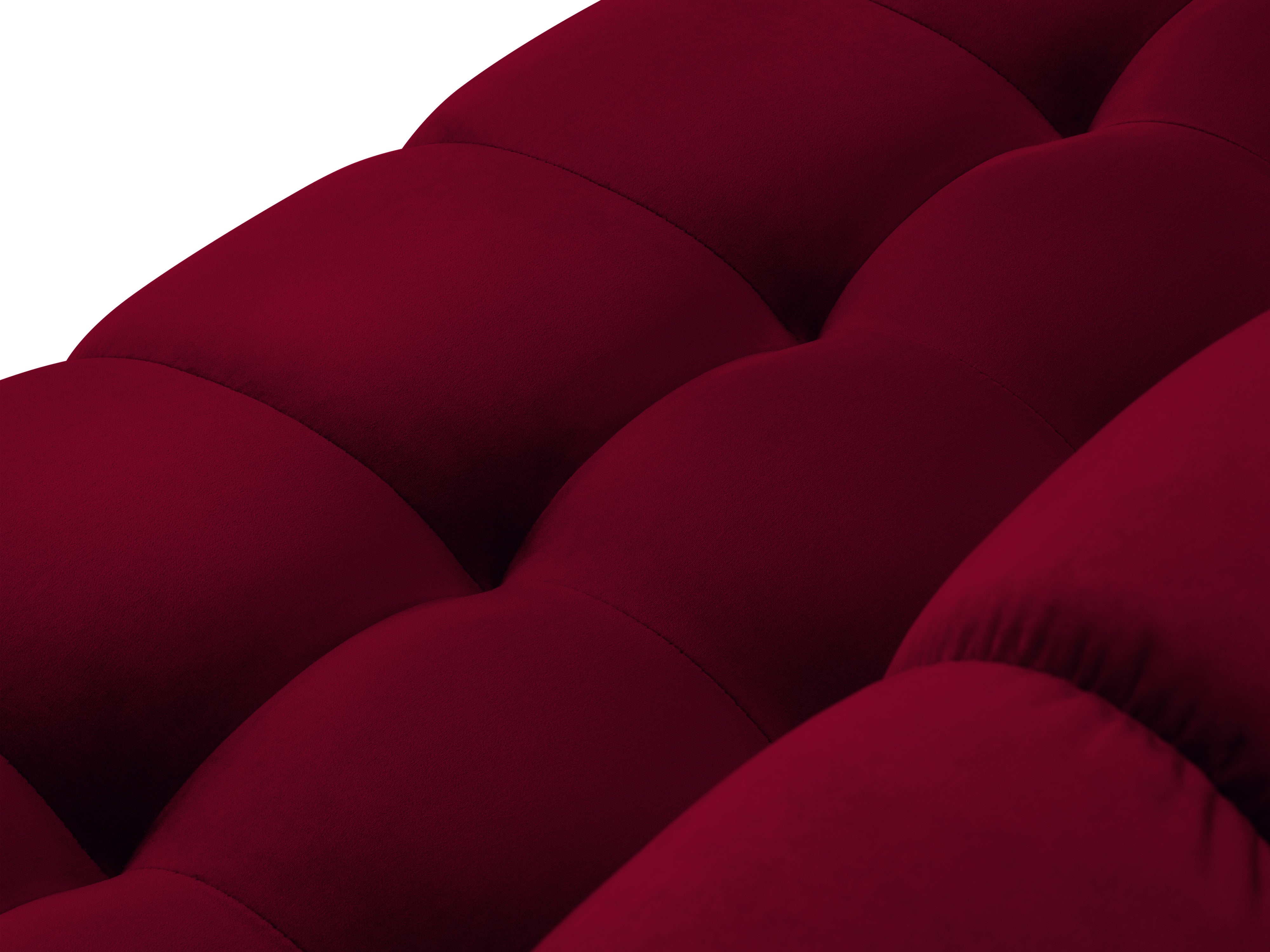 quilted velvet red seat