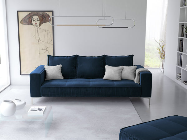 JARDANITE 3-seater velvet sofa royal blue