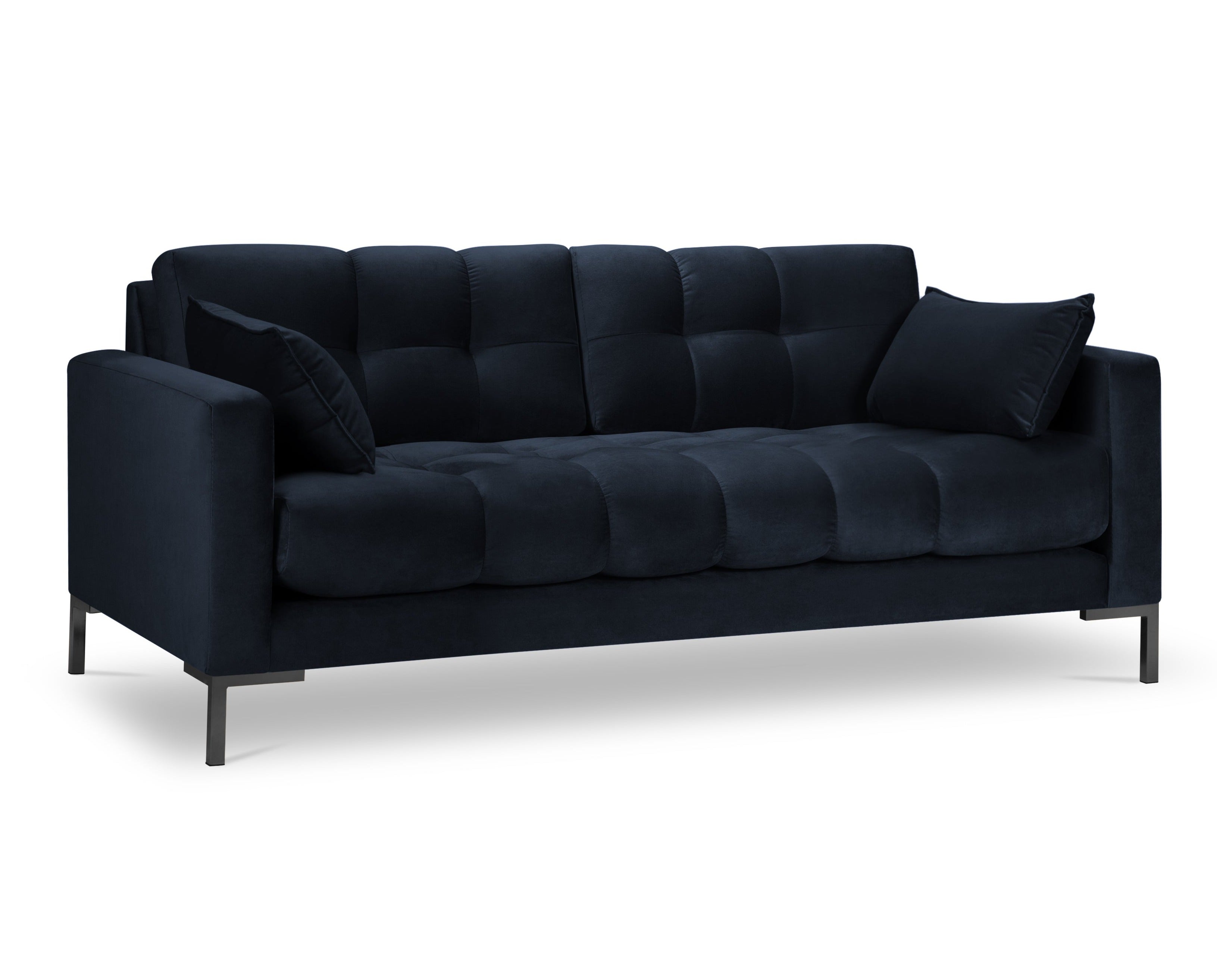 velvet 3-person sofa