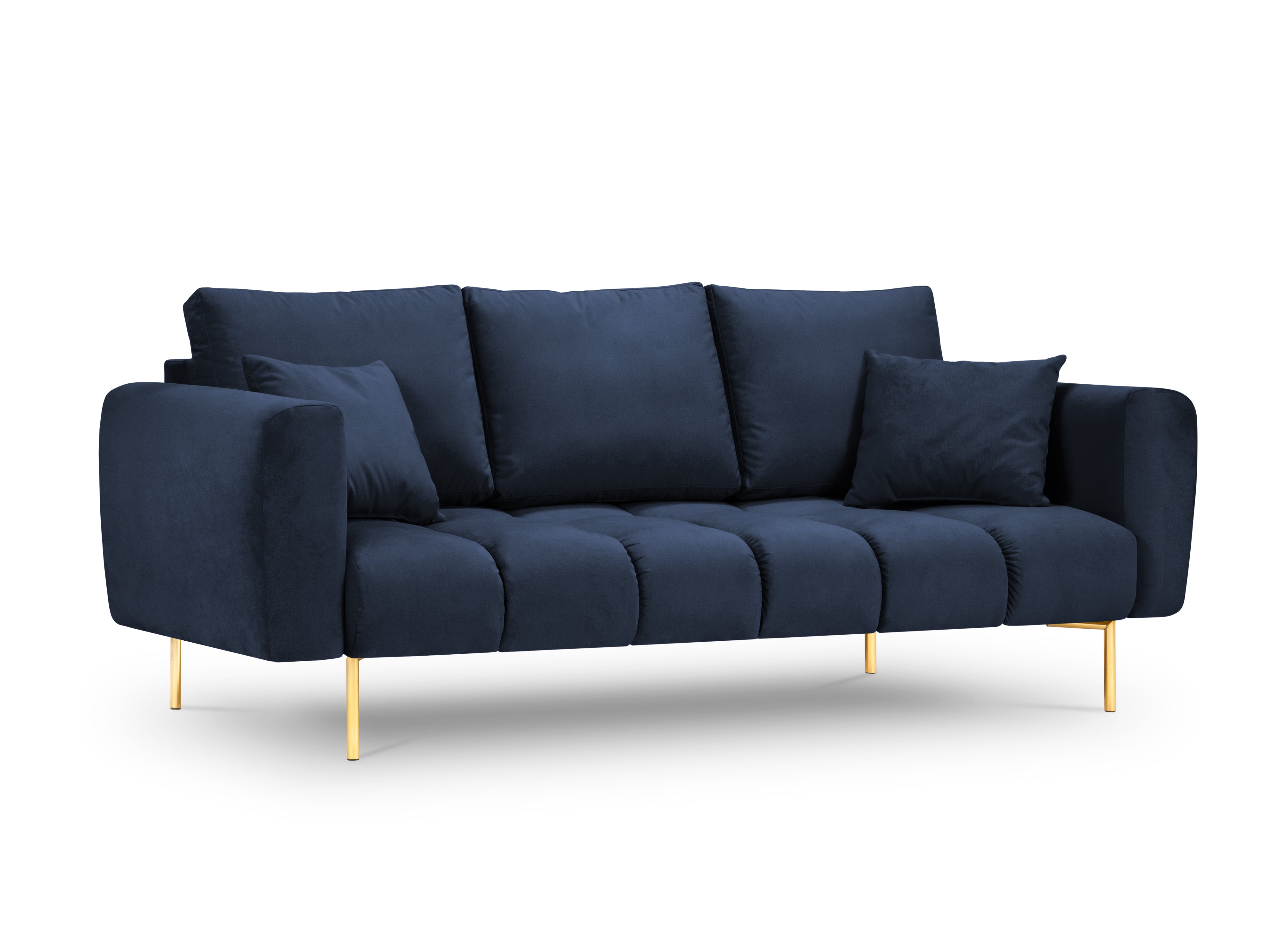 Velvet 3-seater sofa MALVIN royal blue