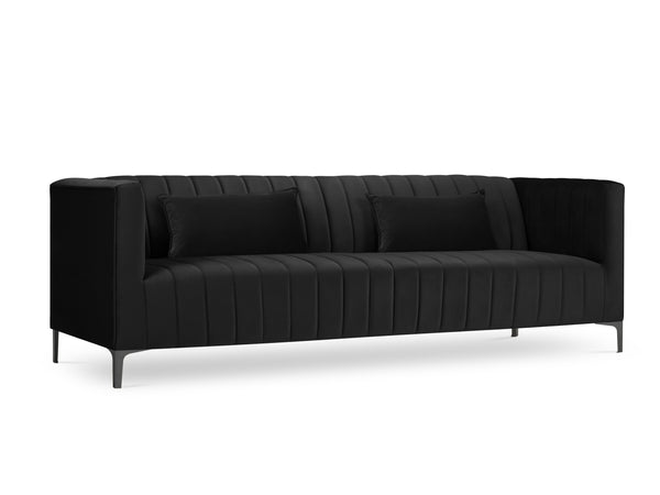3rd velvet black sofa Annite