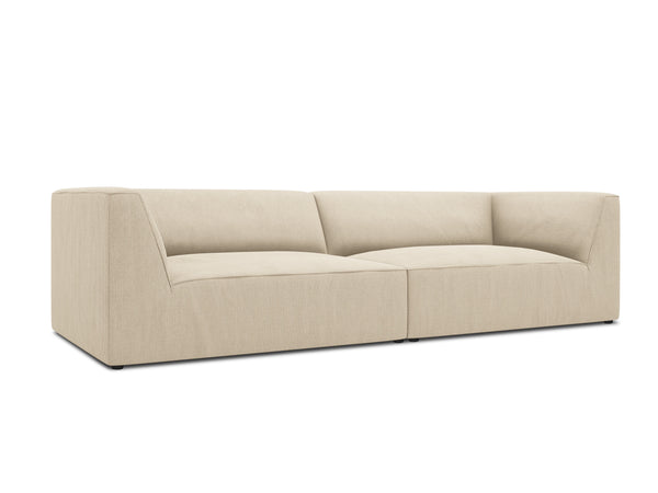 beige corduroy sofa
