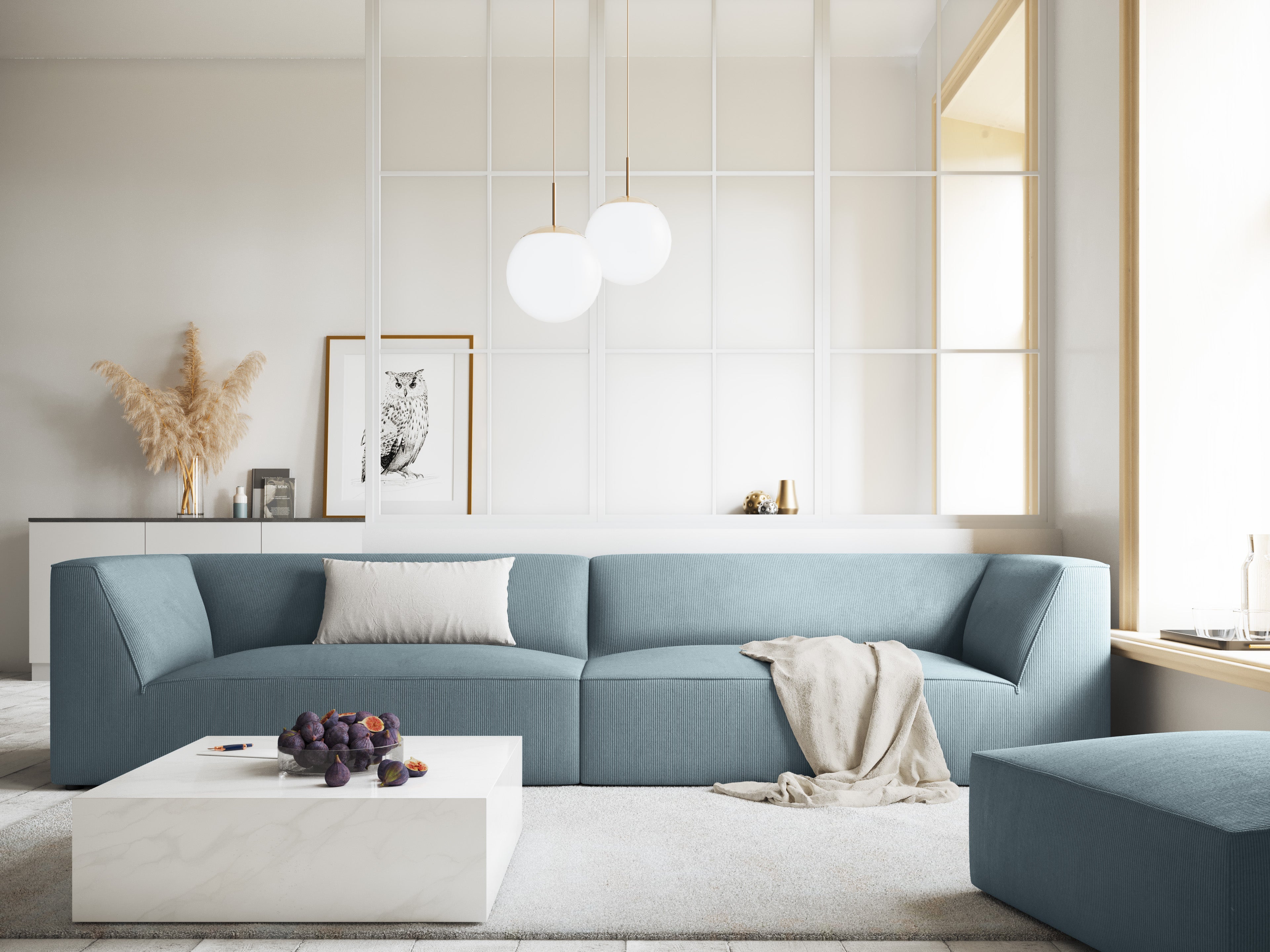 corduroy sofa for modern spaces