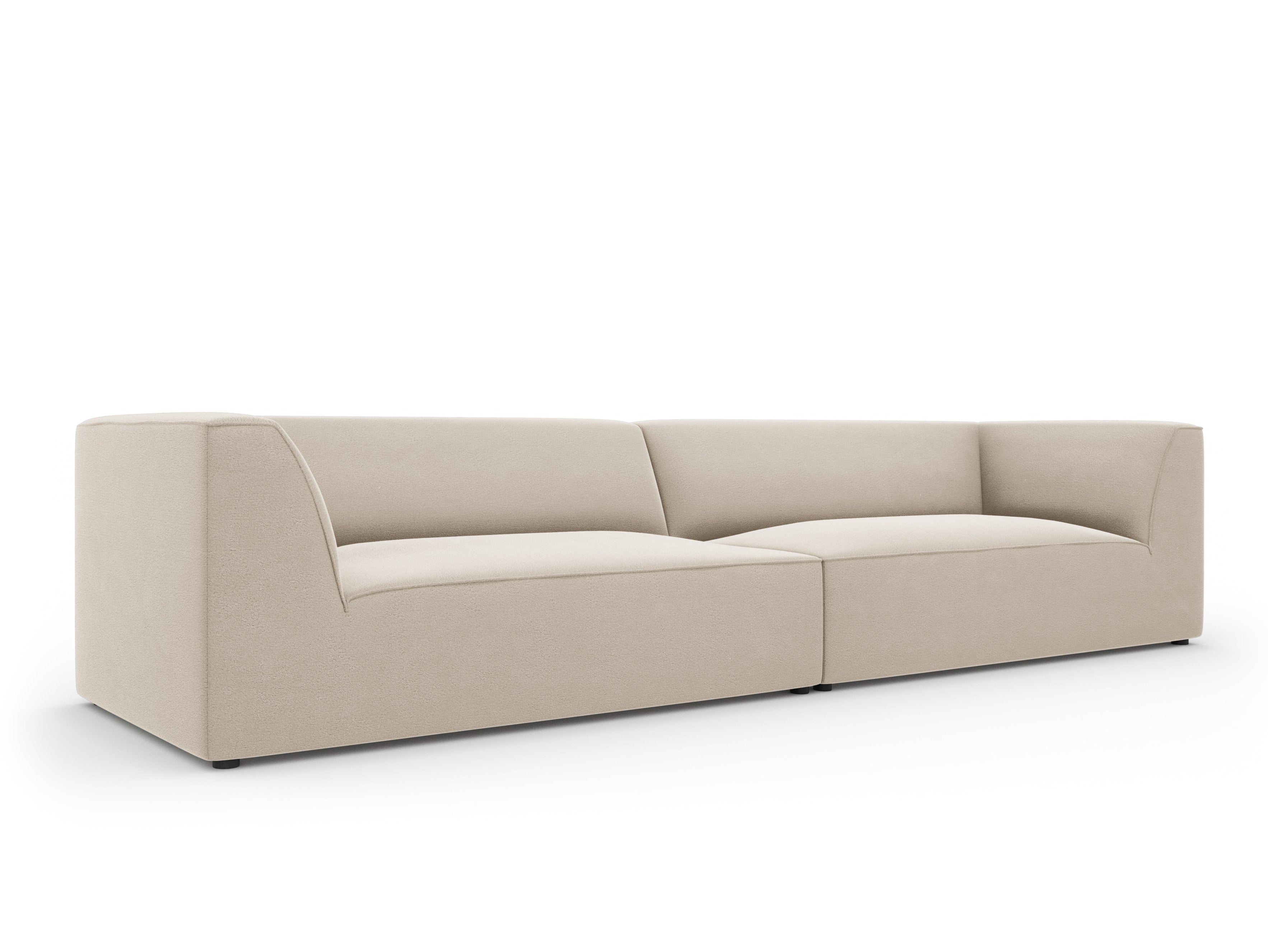 beige sofa with glossy