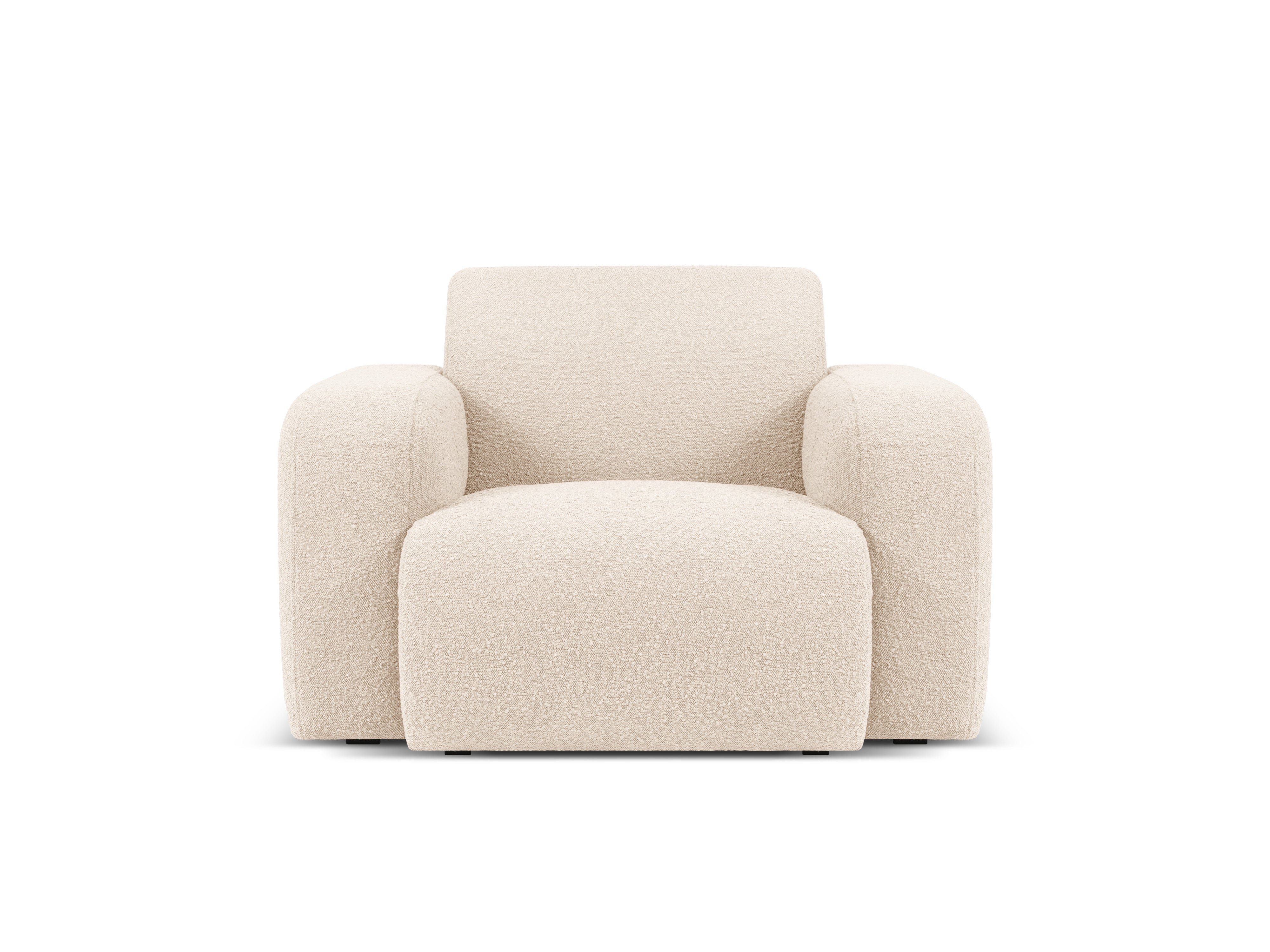 Armchair in boucle fabric MOLINO beige