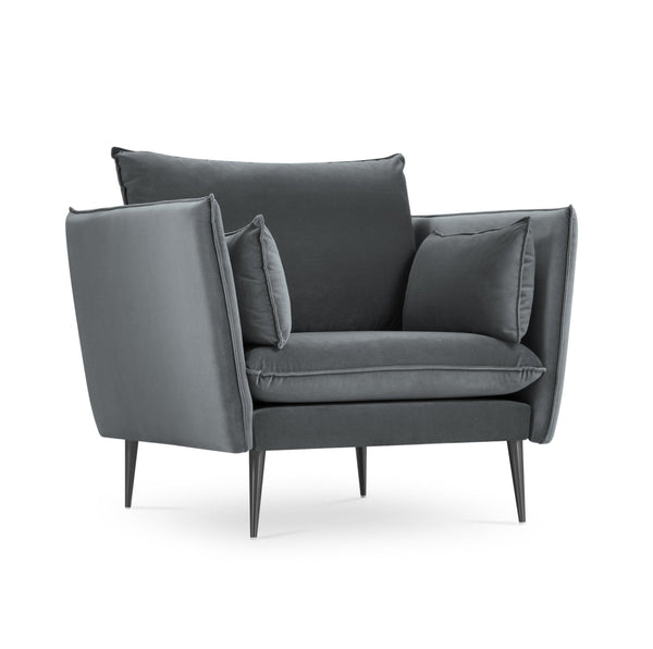 Dark gray agate armchair