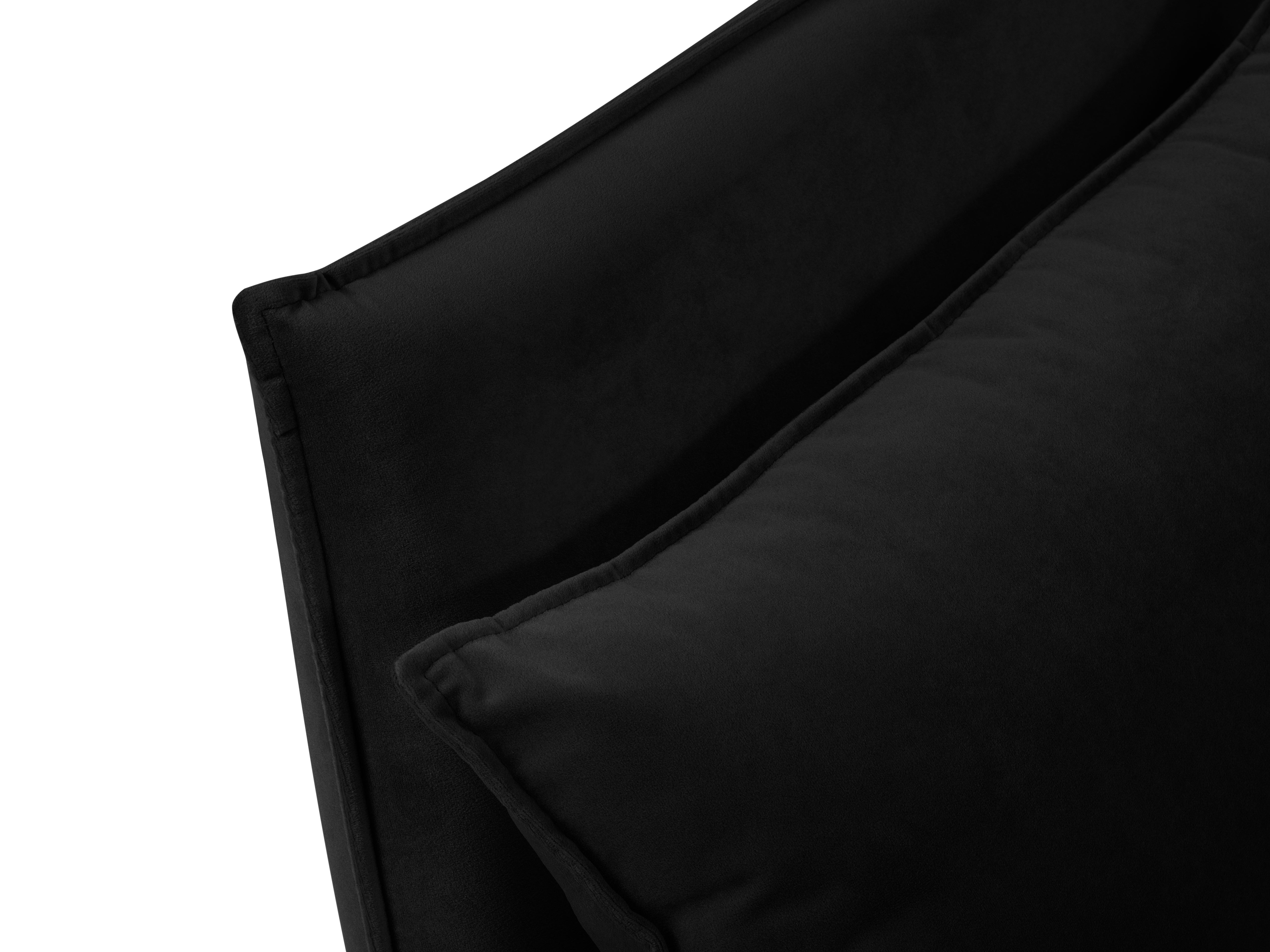 Velvet black fabric