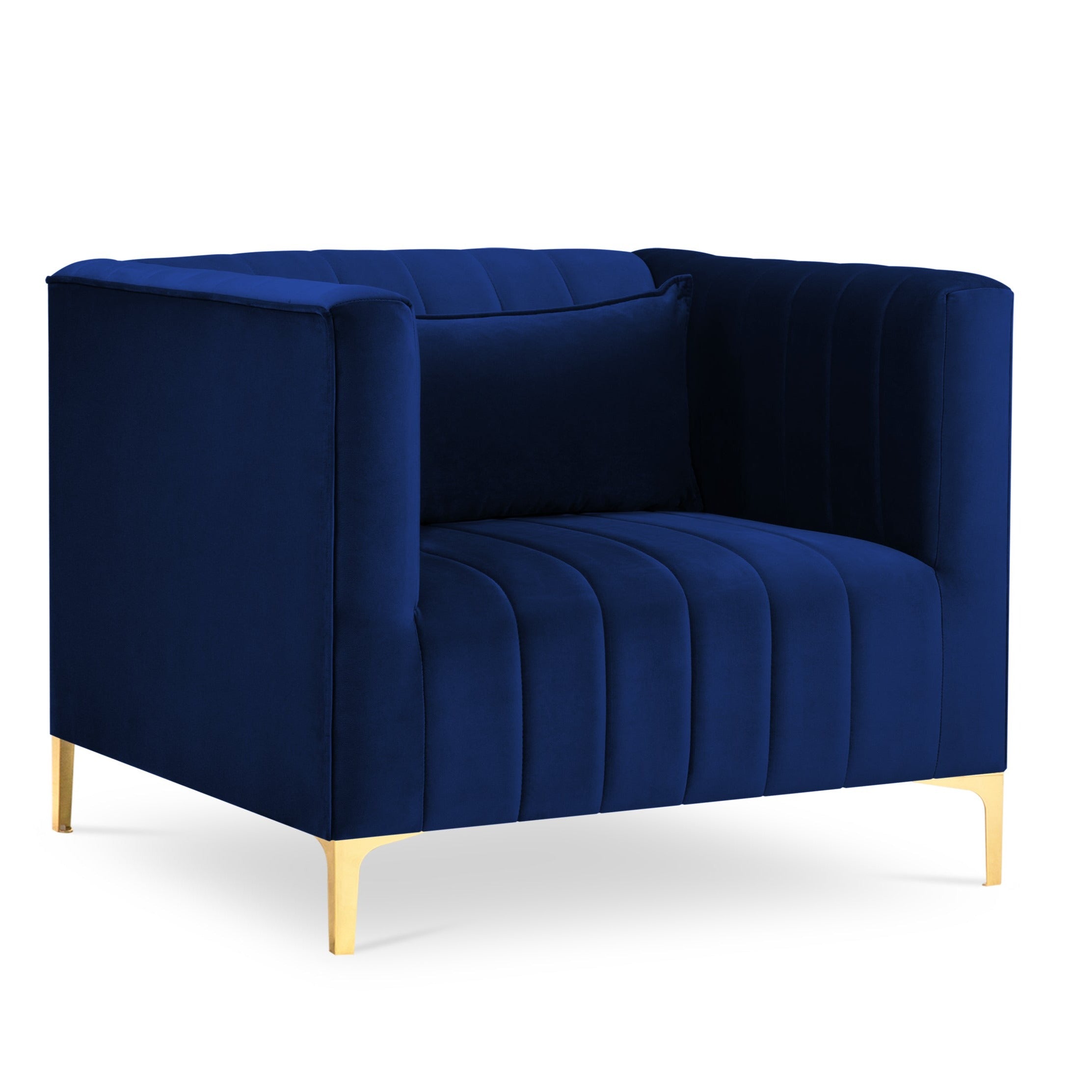 Art Deco blue blue armchair