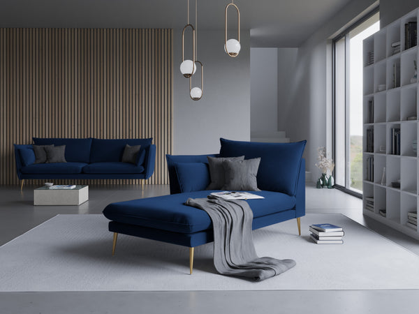 Blue chaise for the living room