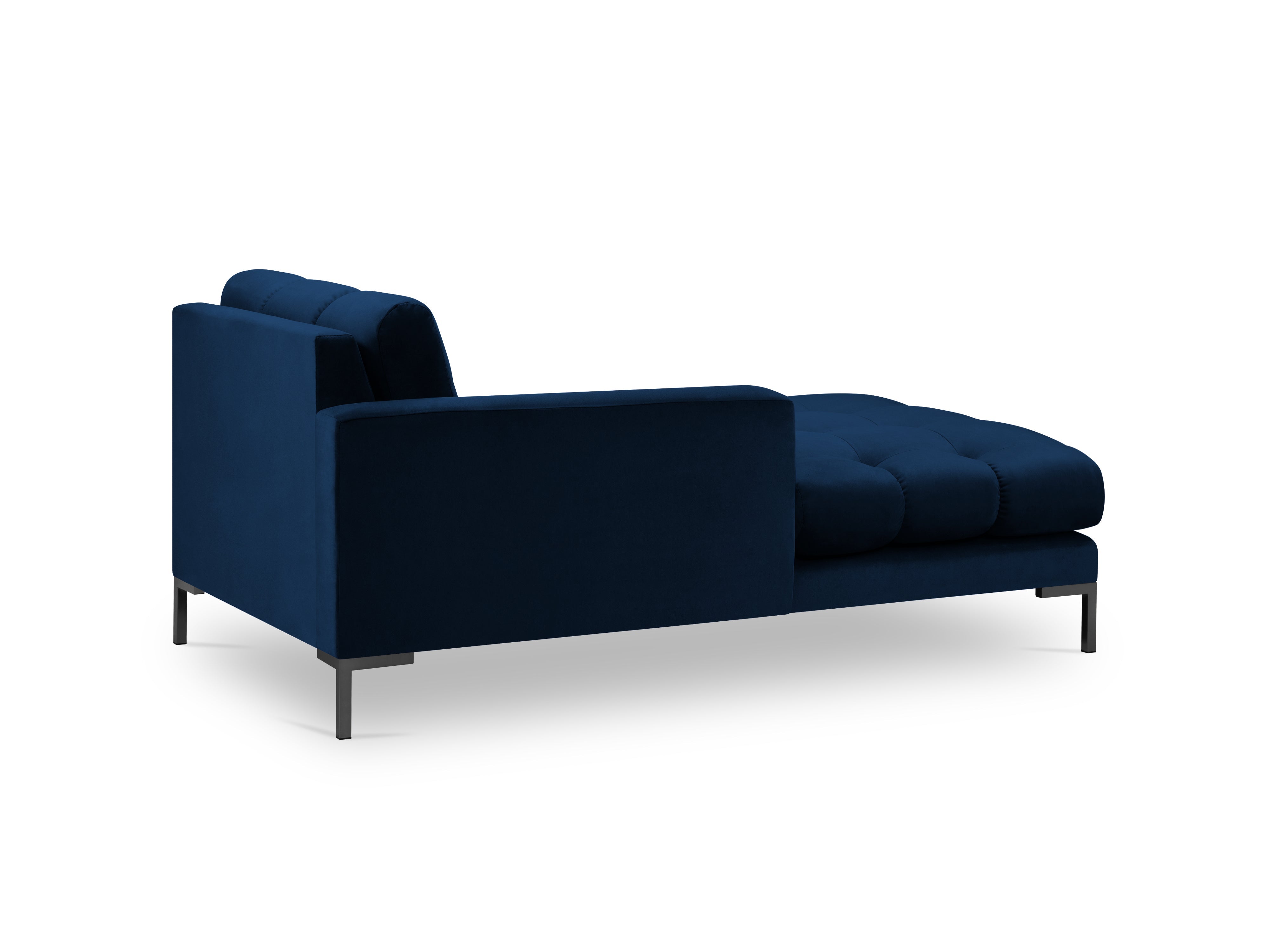 velvet chaise with armrests