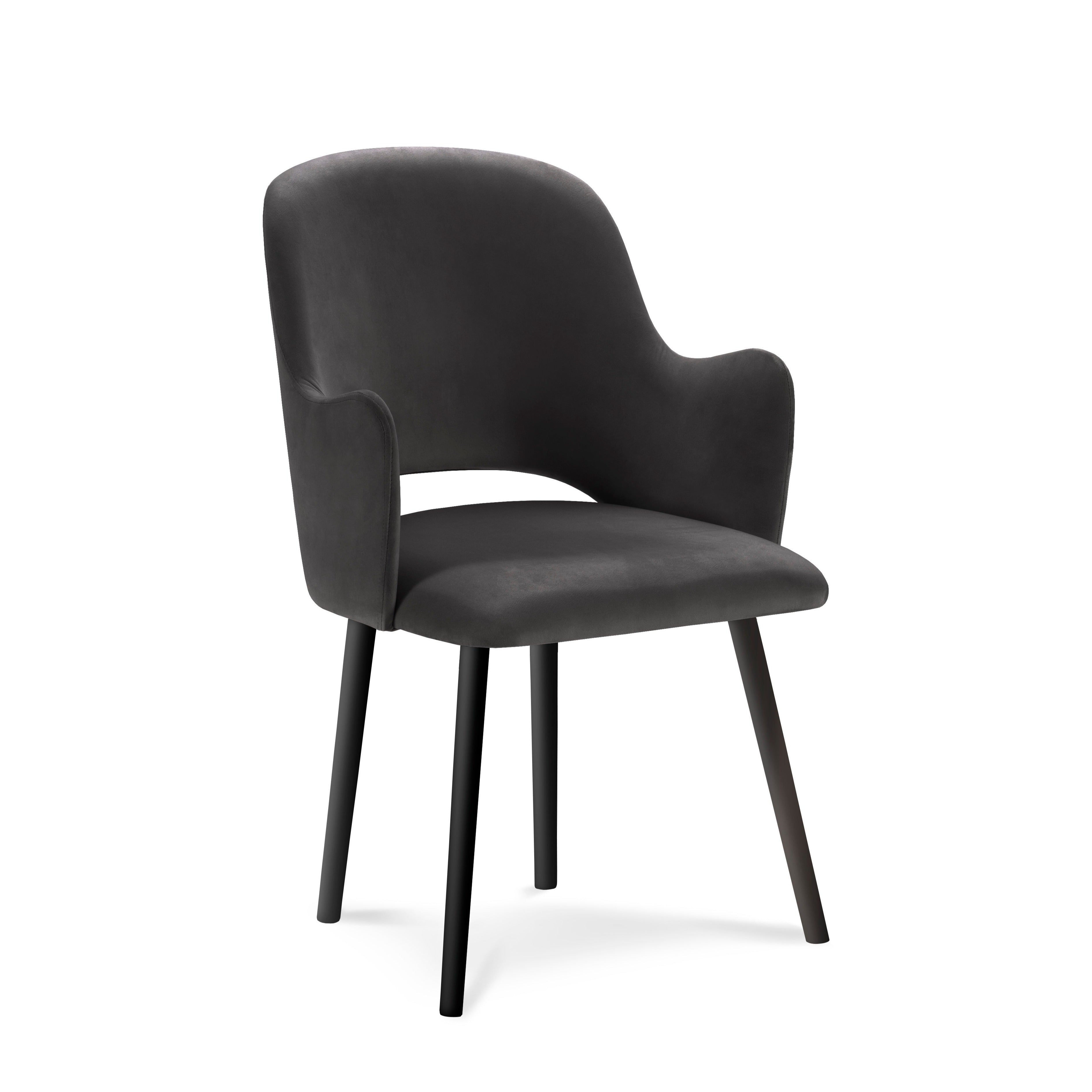 Modern Classic dark gray chair