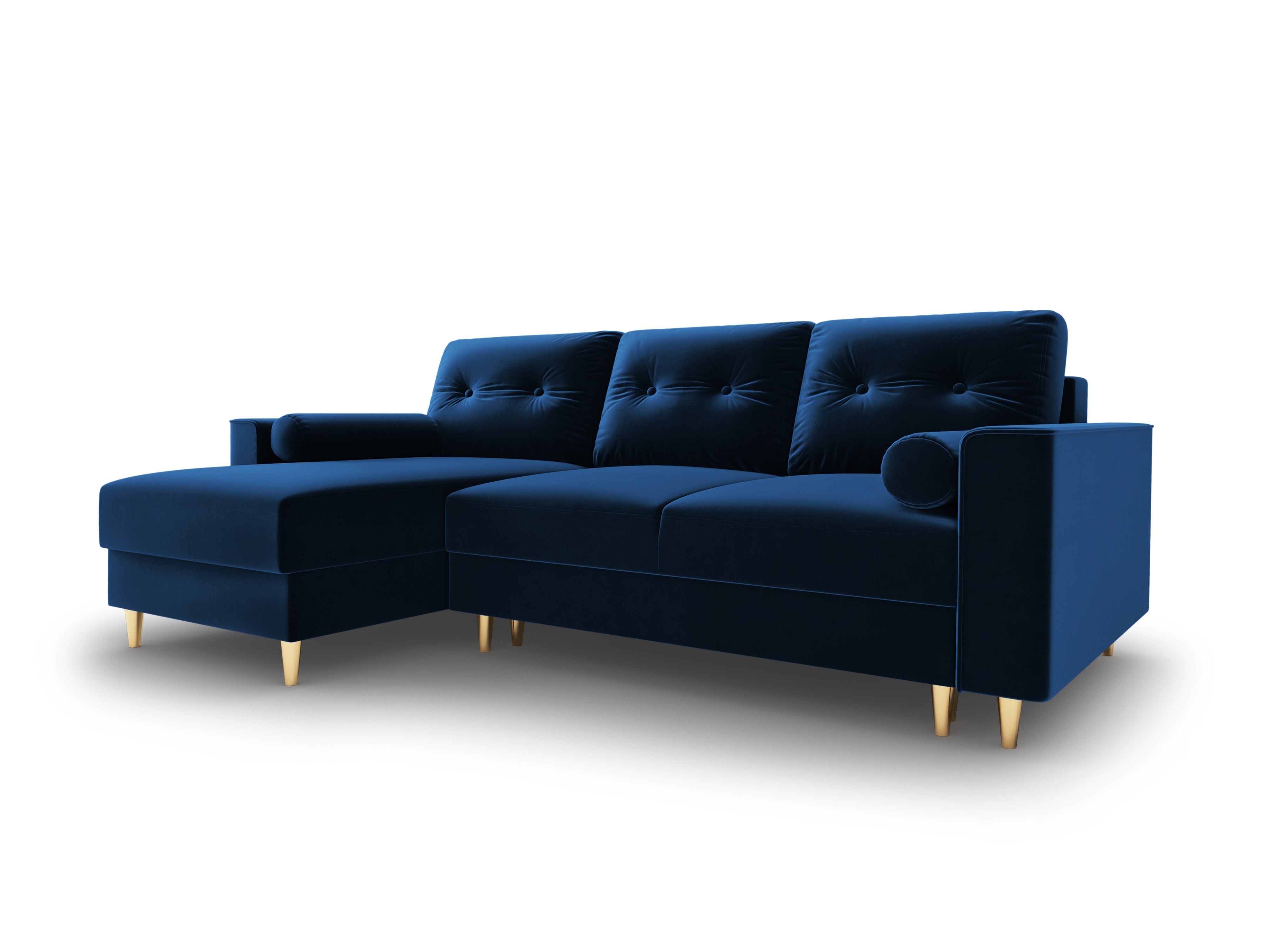 Blue modular corner with armrests