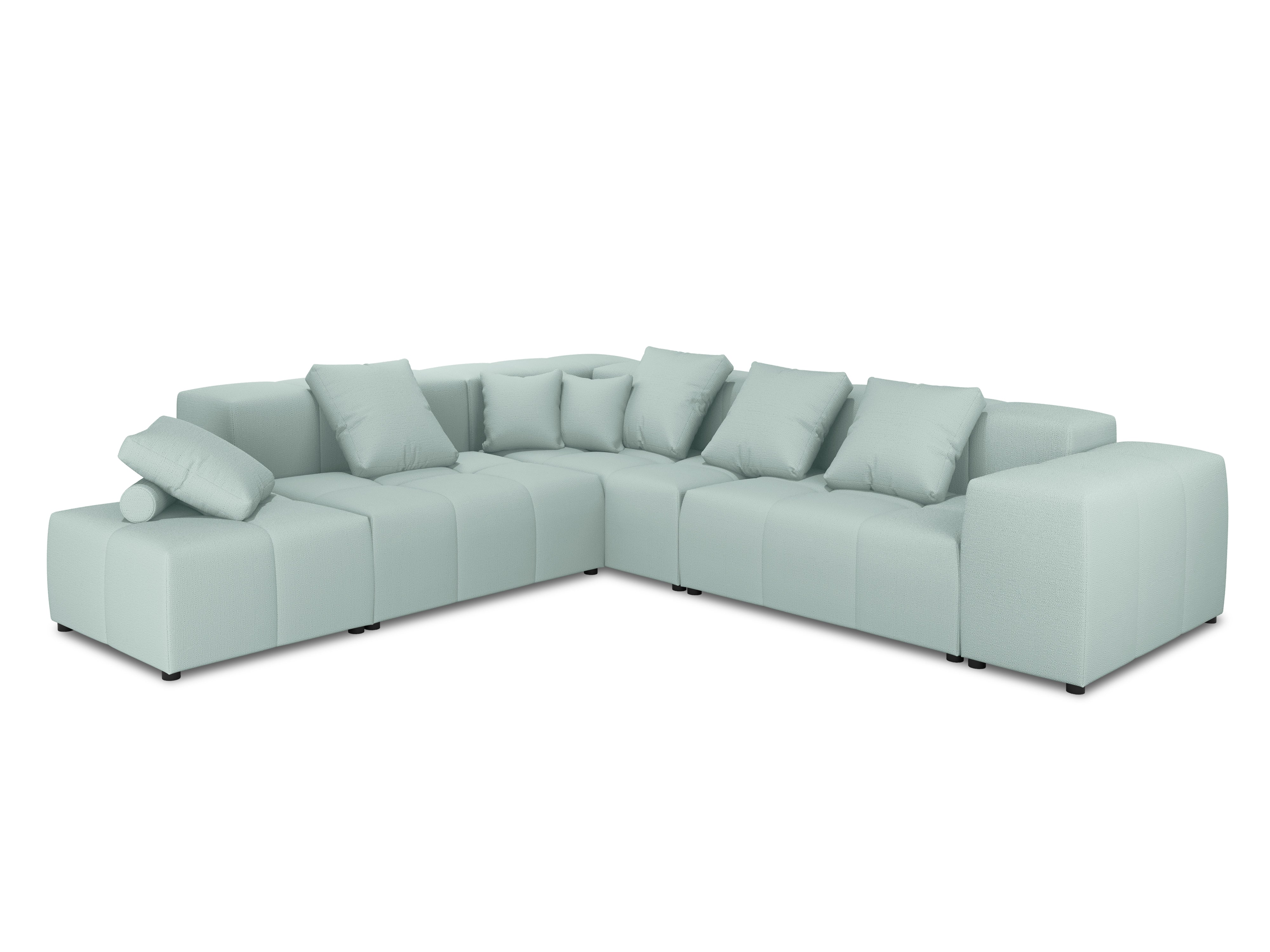Modular large 5 seater sofa MARGO mint