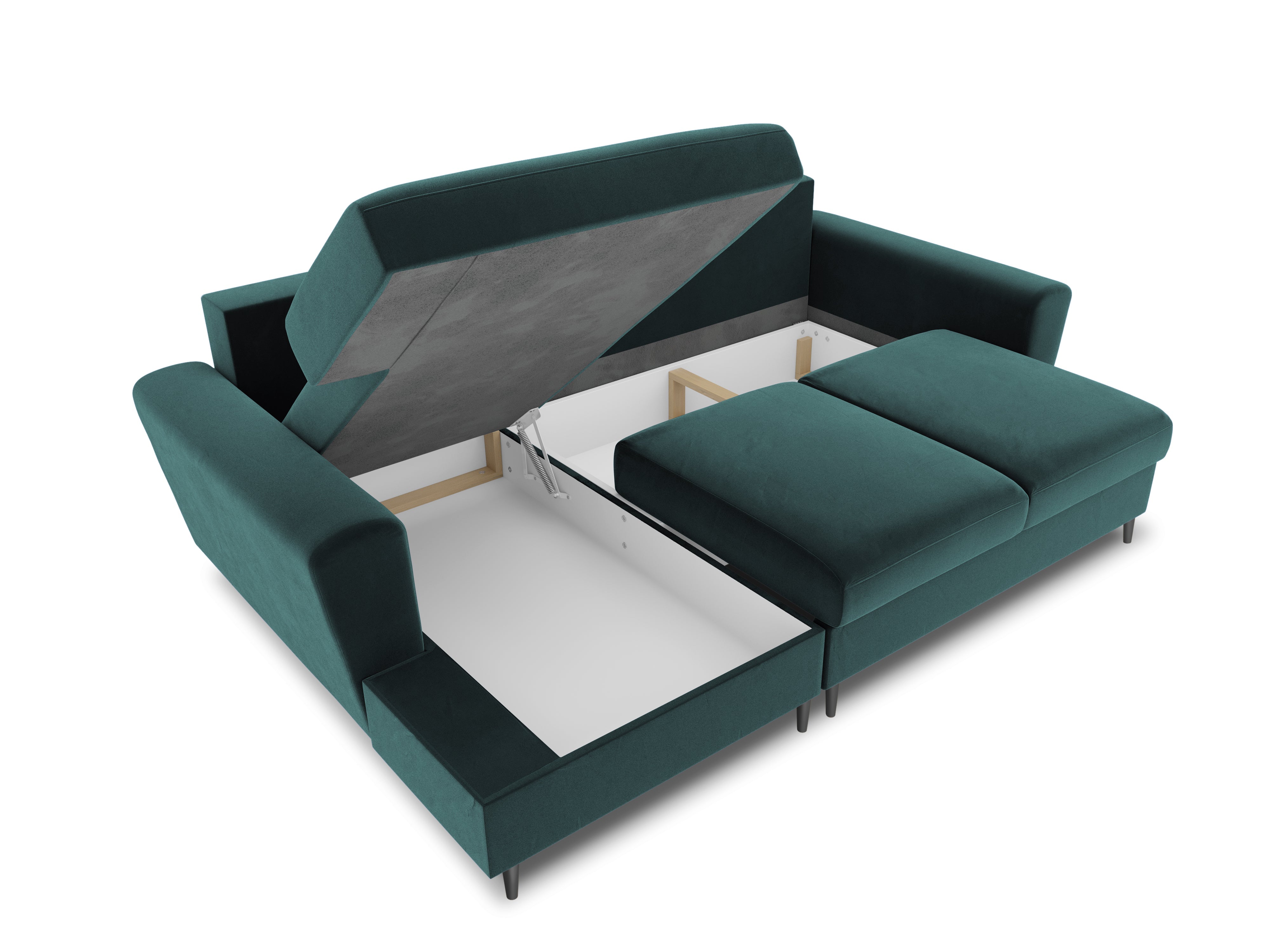 corner sofa with storage compartments