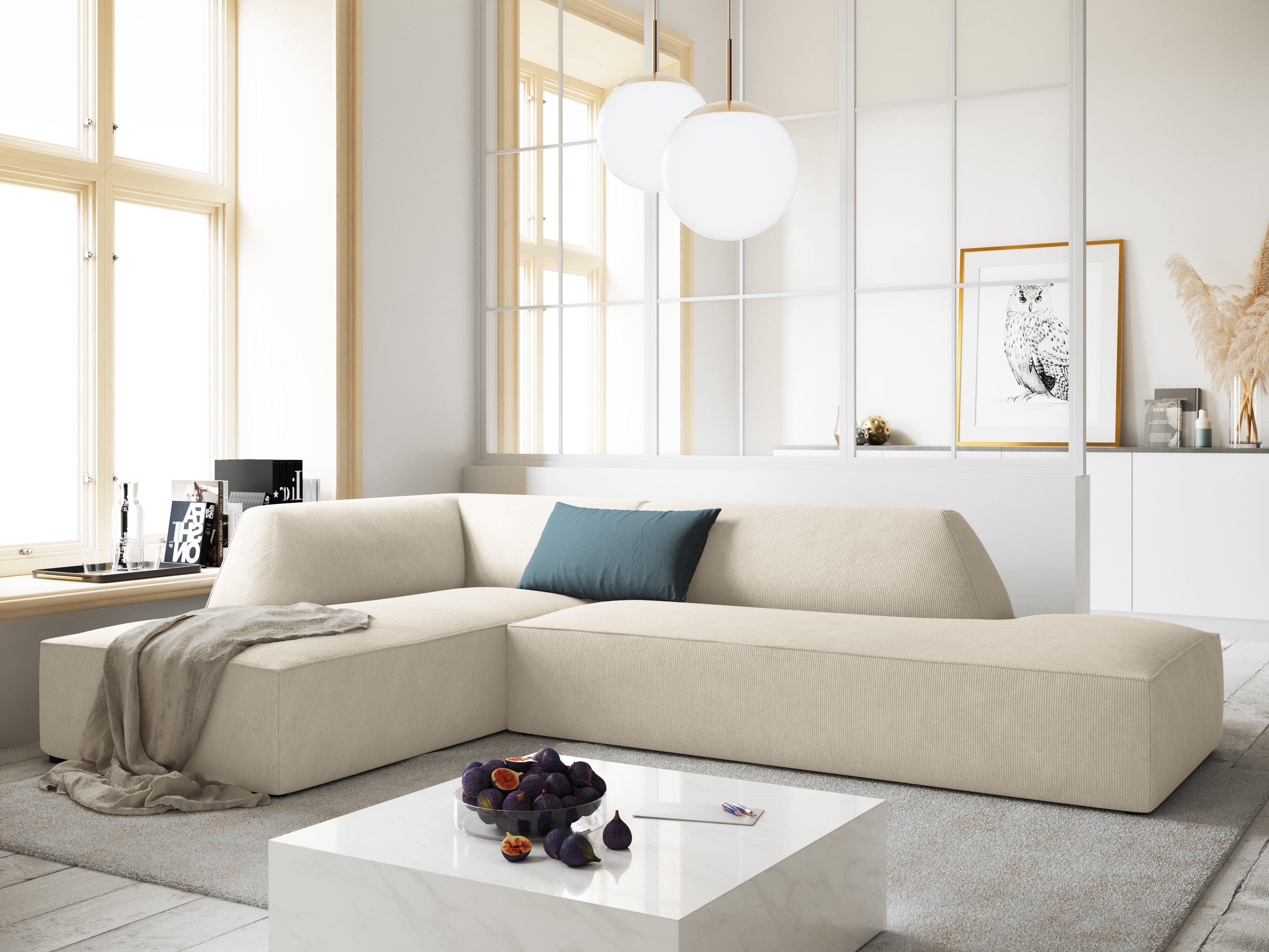 Modern Classic corduroy sofa