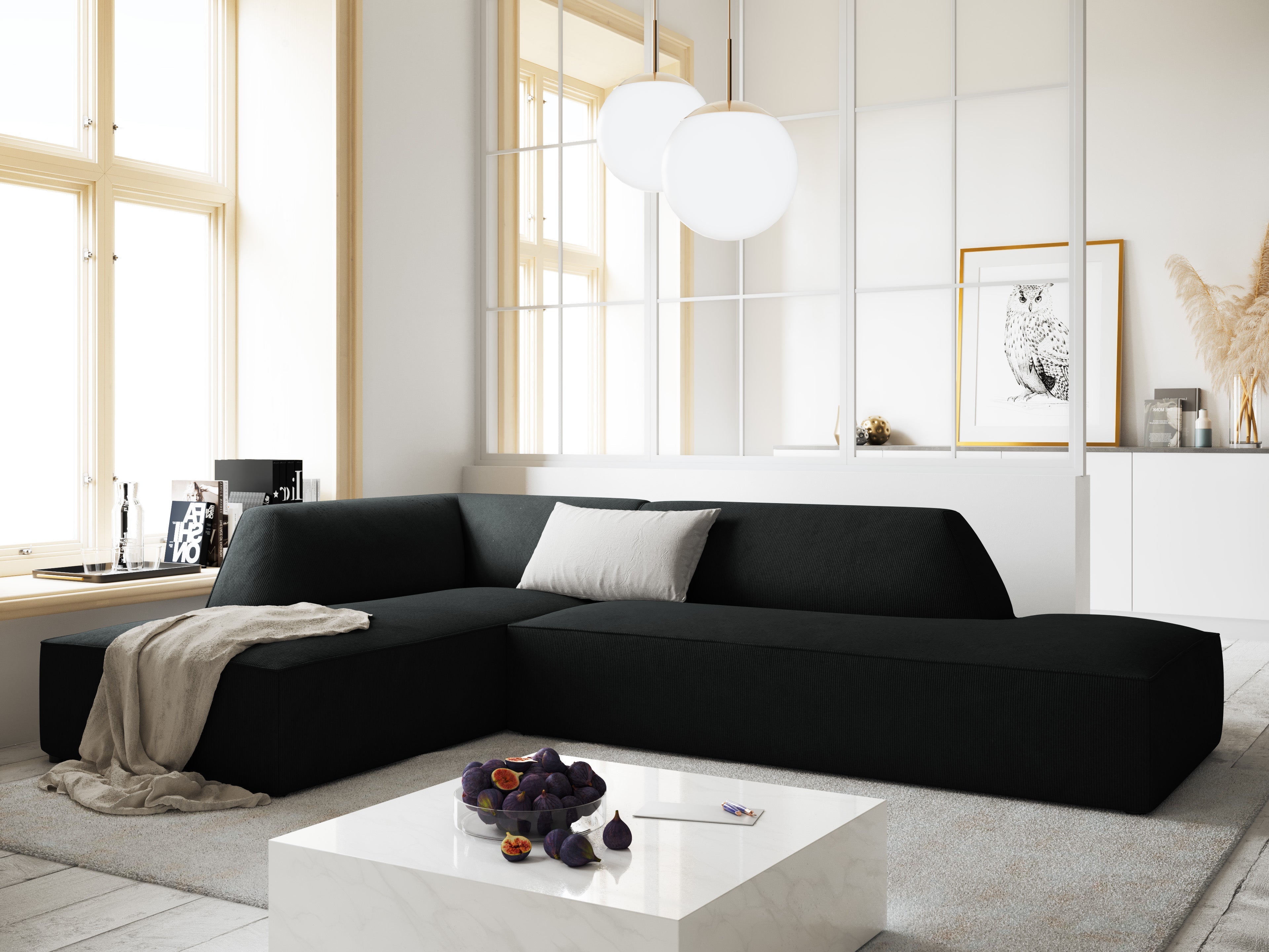 Black Sofa Midcentury Modern Sofa