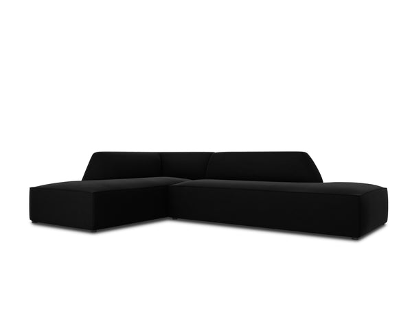 velvet sofa ruby ​​black