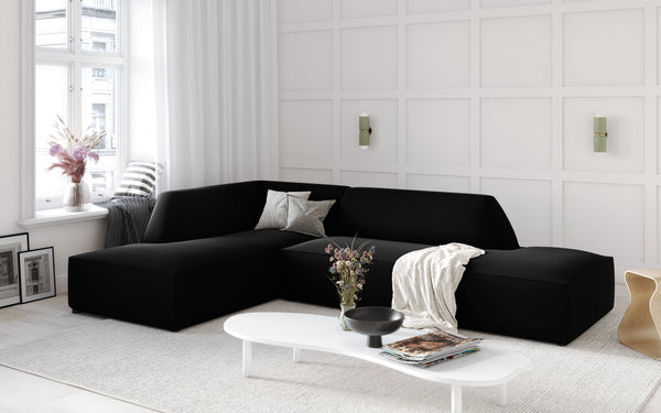 black glamor sofa