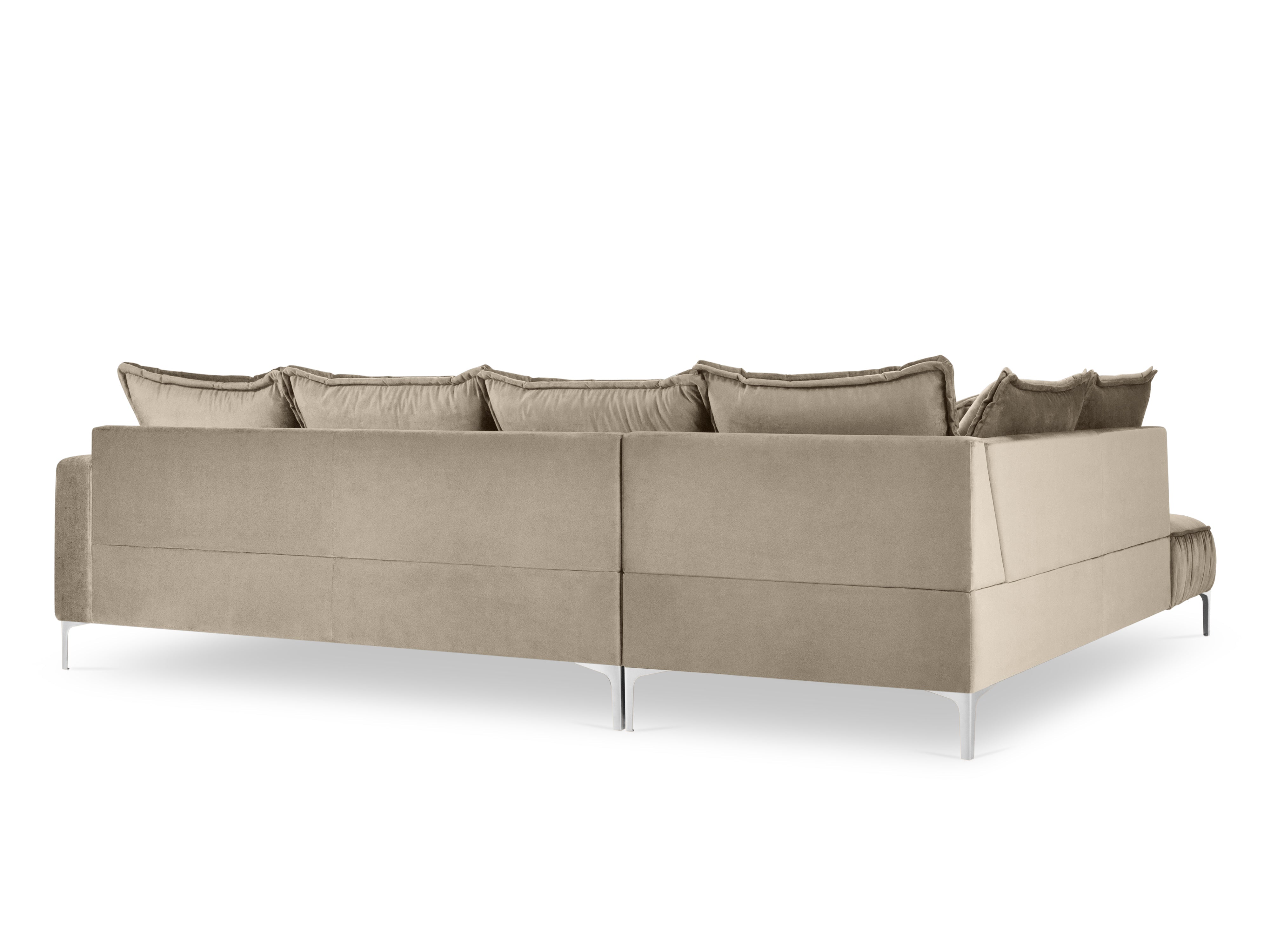 Velvet corner sofa JARDANITE beige