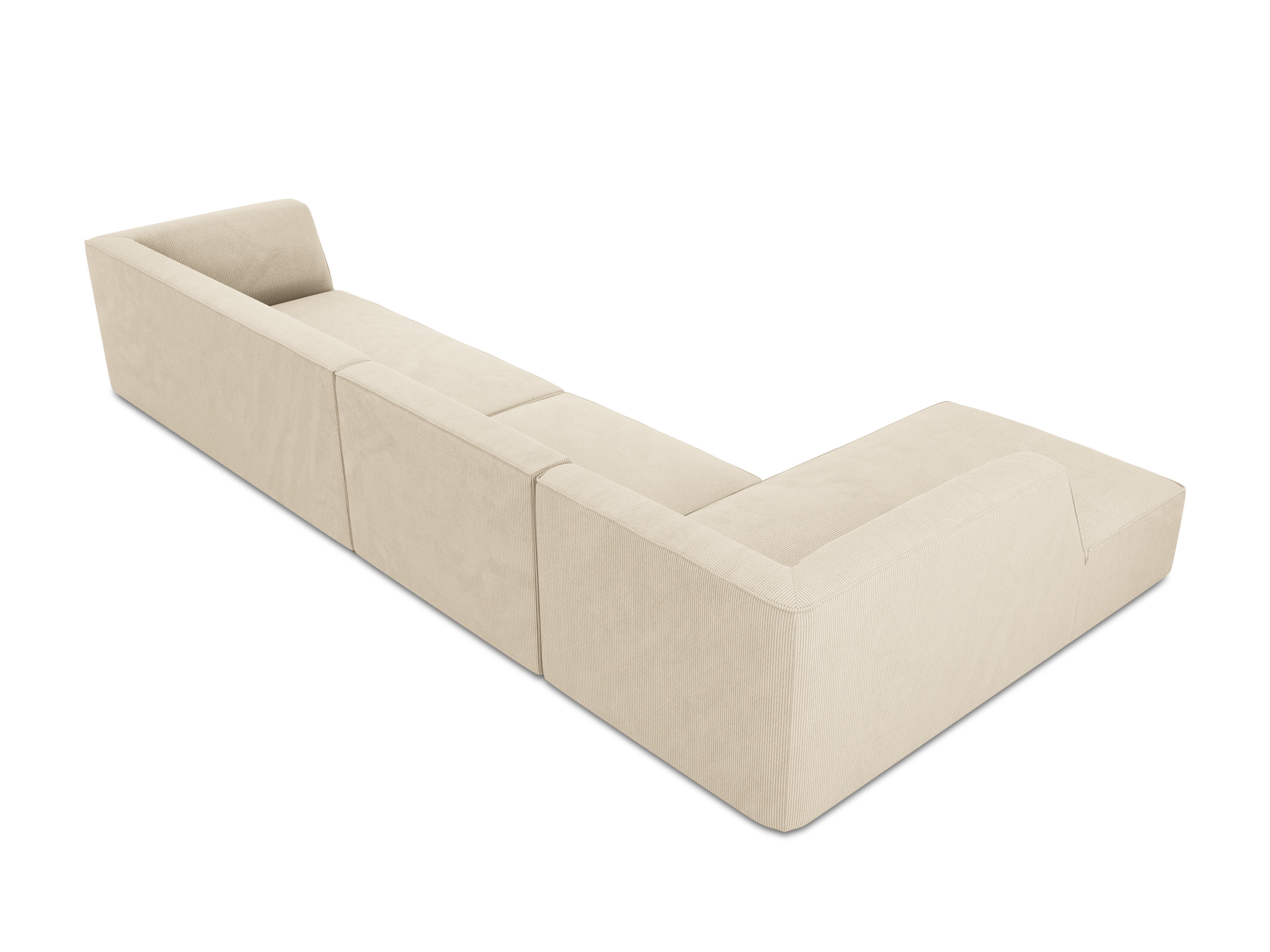 Left -sided corner sofa beige