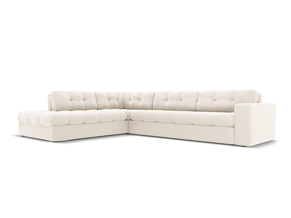 Velvet Left Corner Sofa, "Justin", 5 Seats, 236x199x72
Made in Europe, Micadoni, Eye on Design