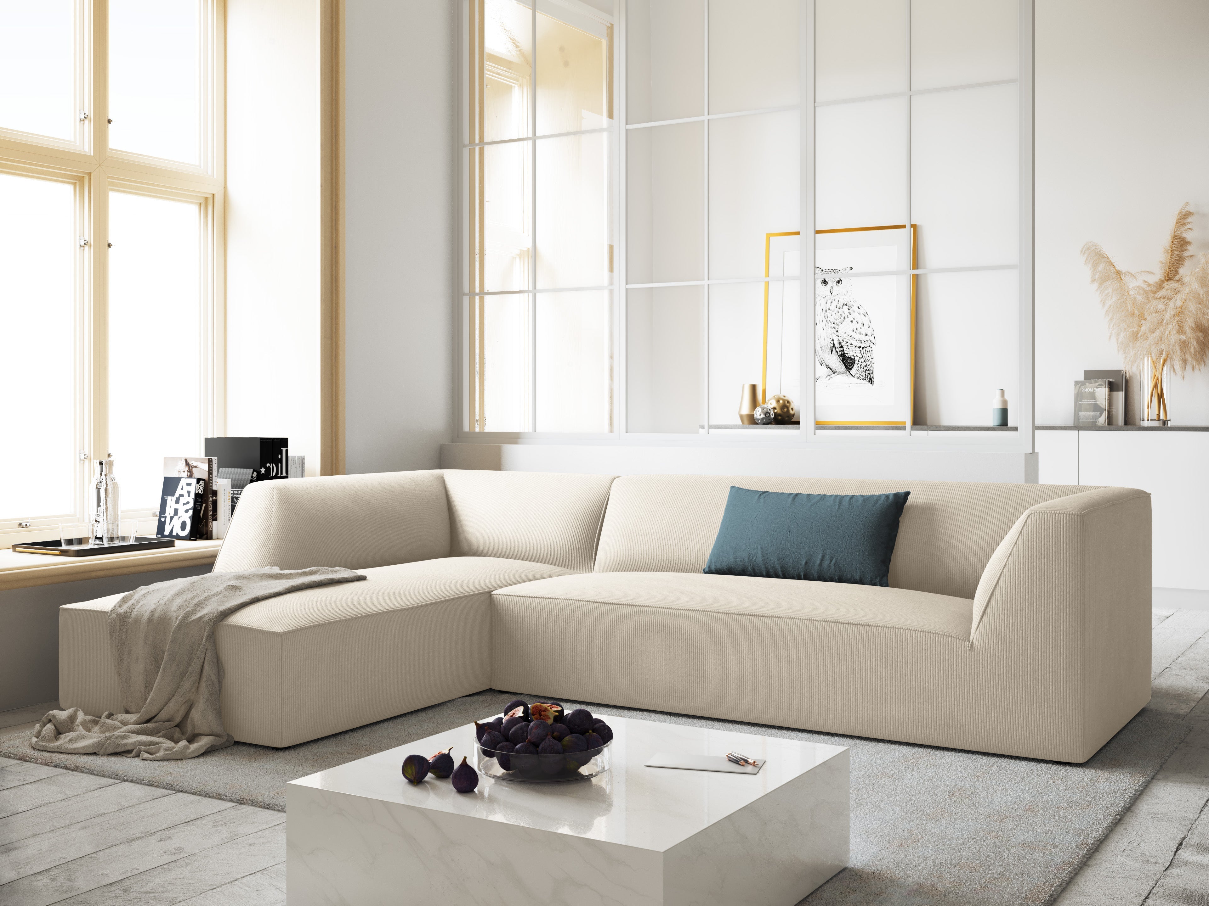 4-person corner for minimalist interiors
