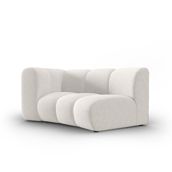 LUPINE modular sofa - left rounded module light beige, Micadoni, Eye on Design