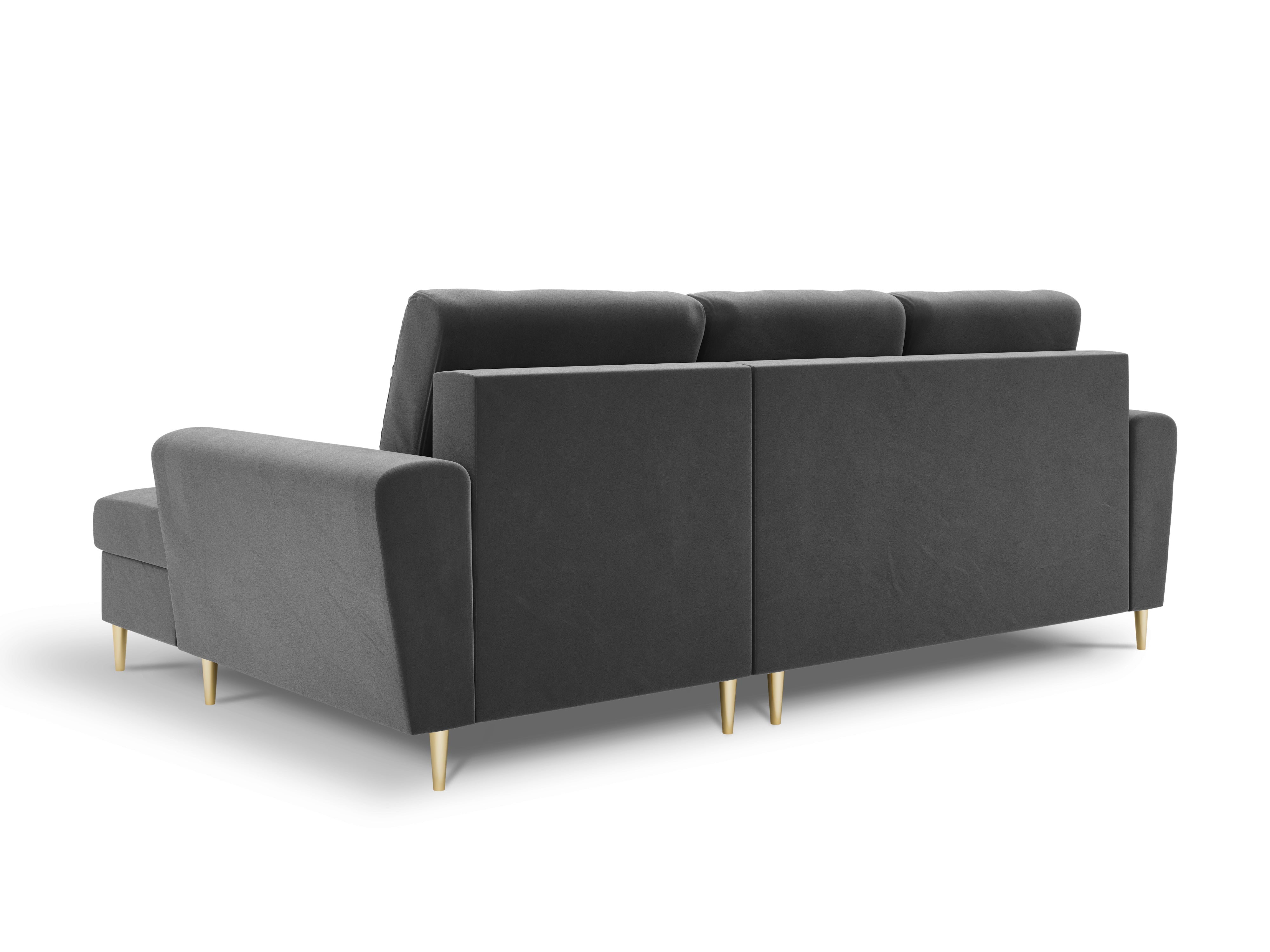 Velvet Right -sided corner sofa