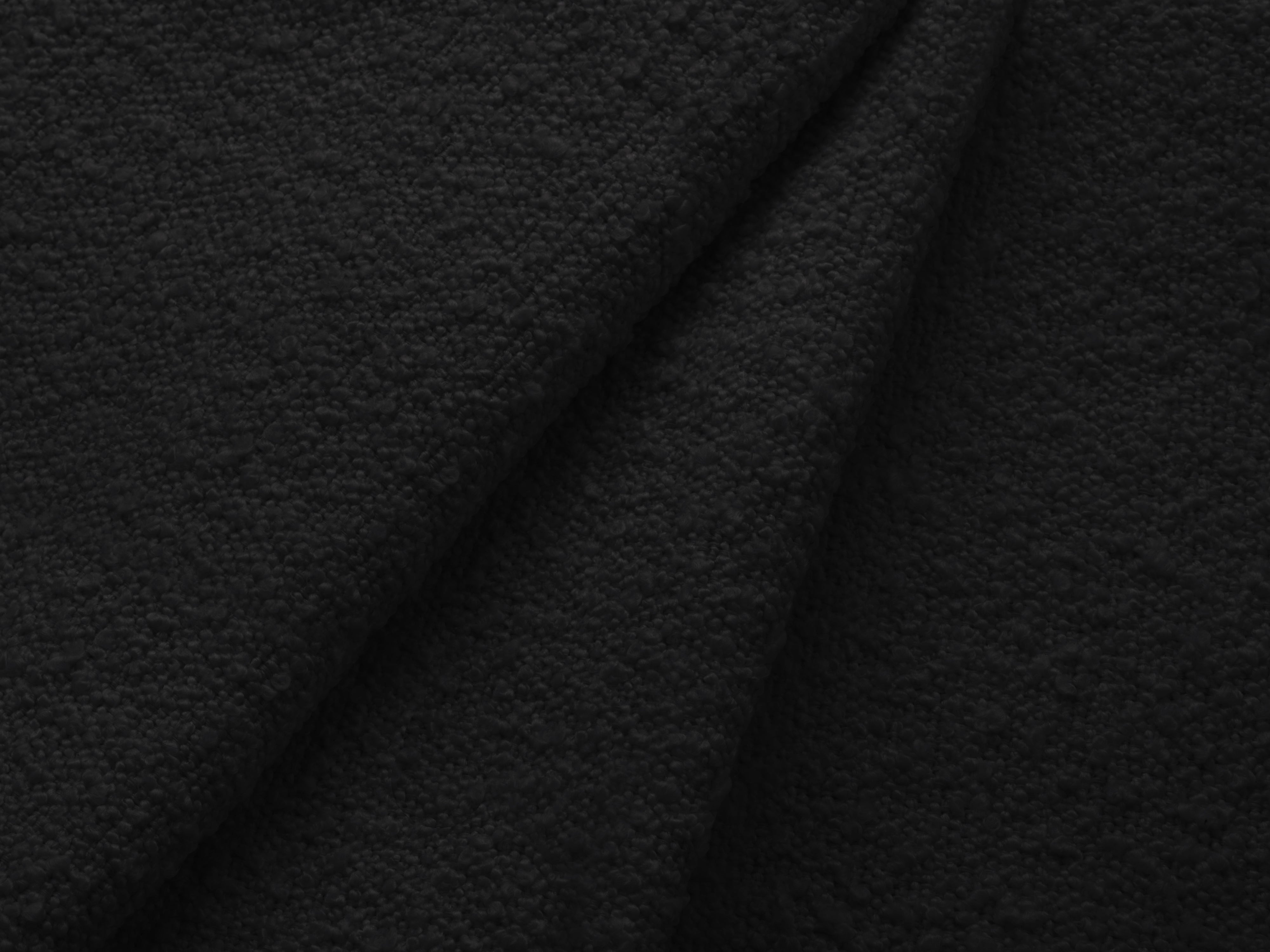 Structural black fabric Boucle