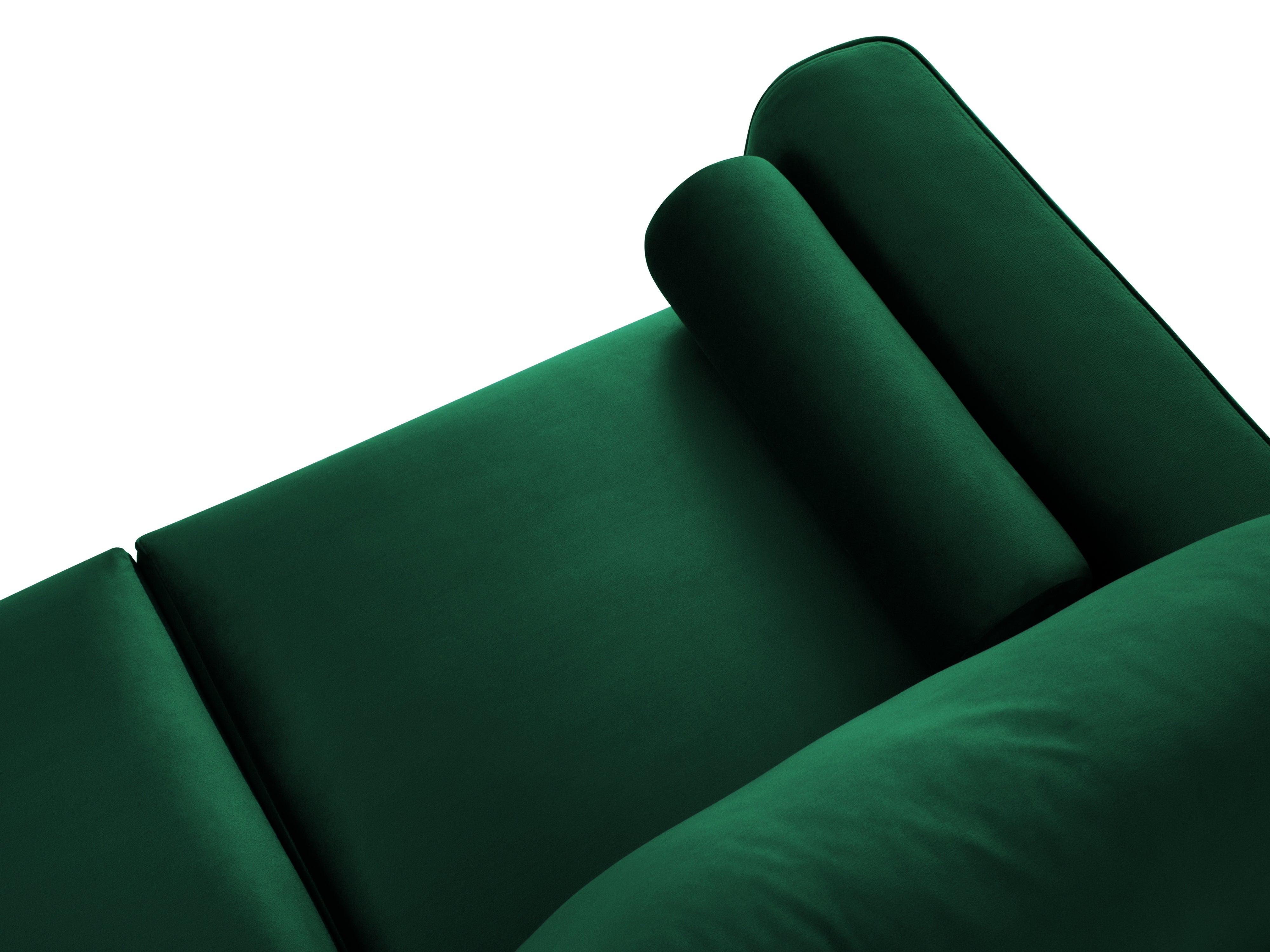Velvet Sofa Right -sided Green Sofa