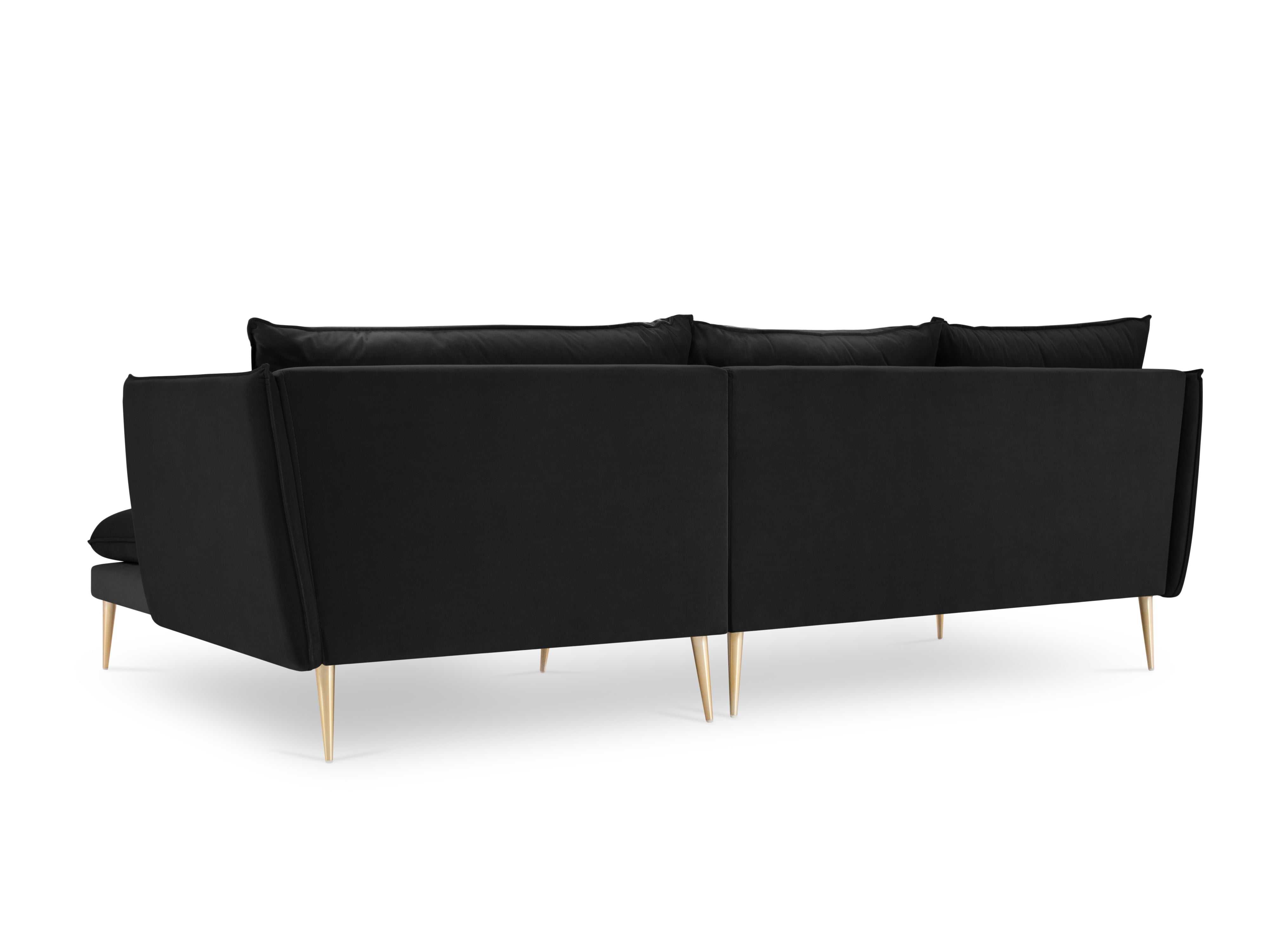black sofa with headrest