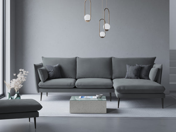 dark gray glamor sofa