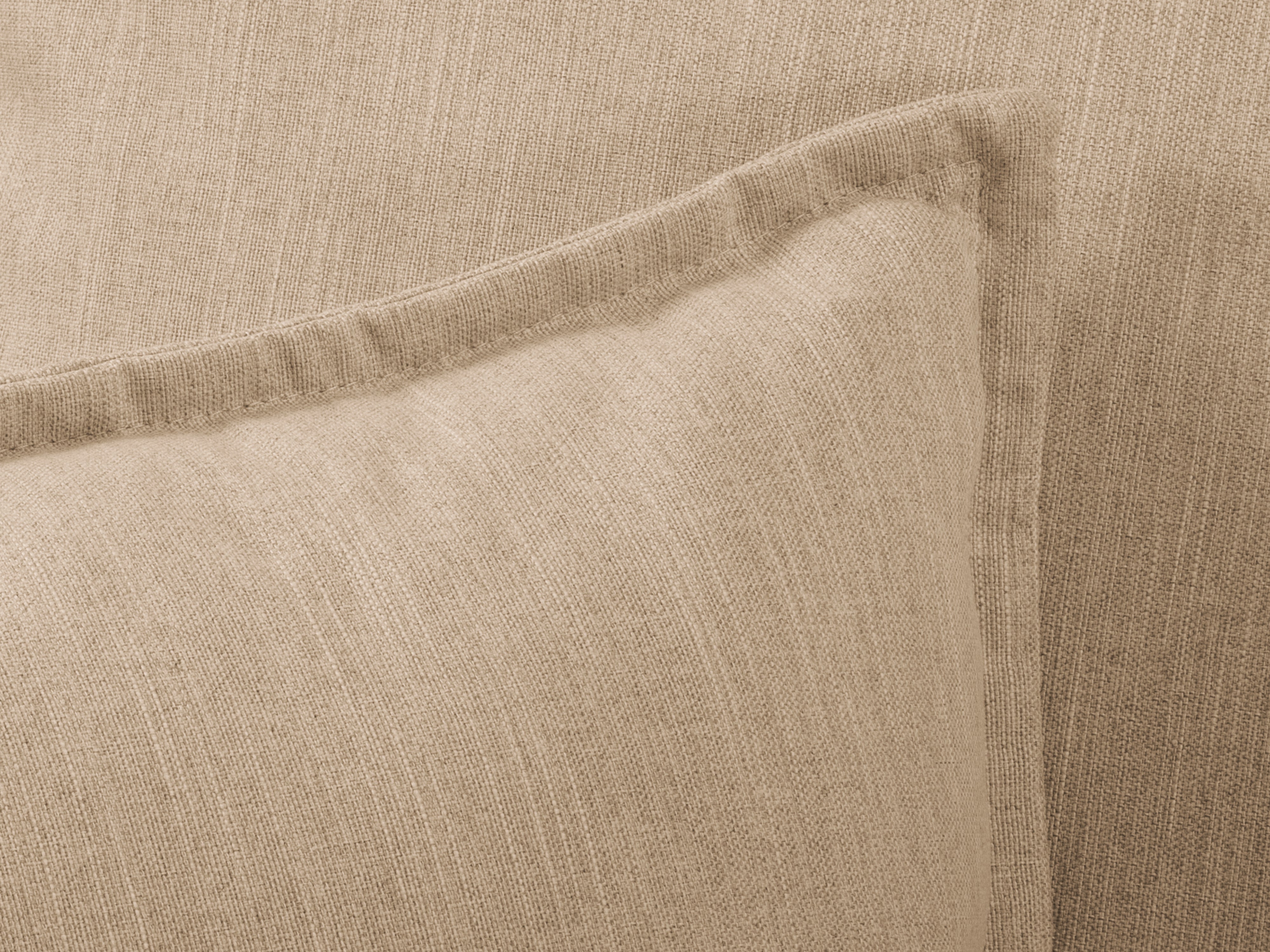 Right corner sofa MARRAM beige with golden base