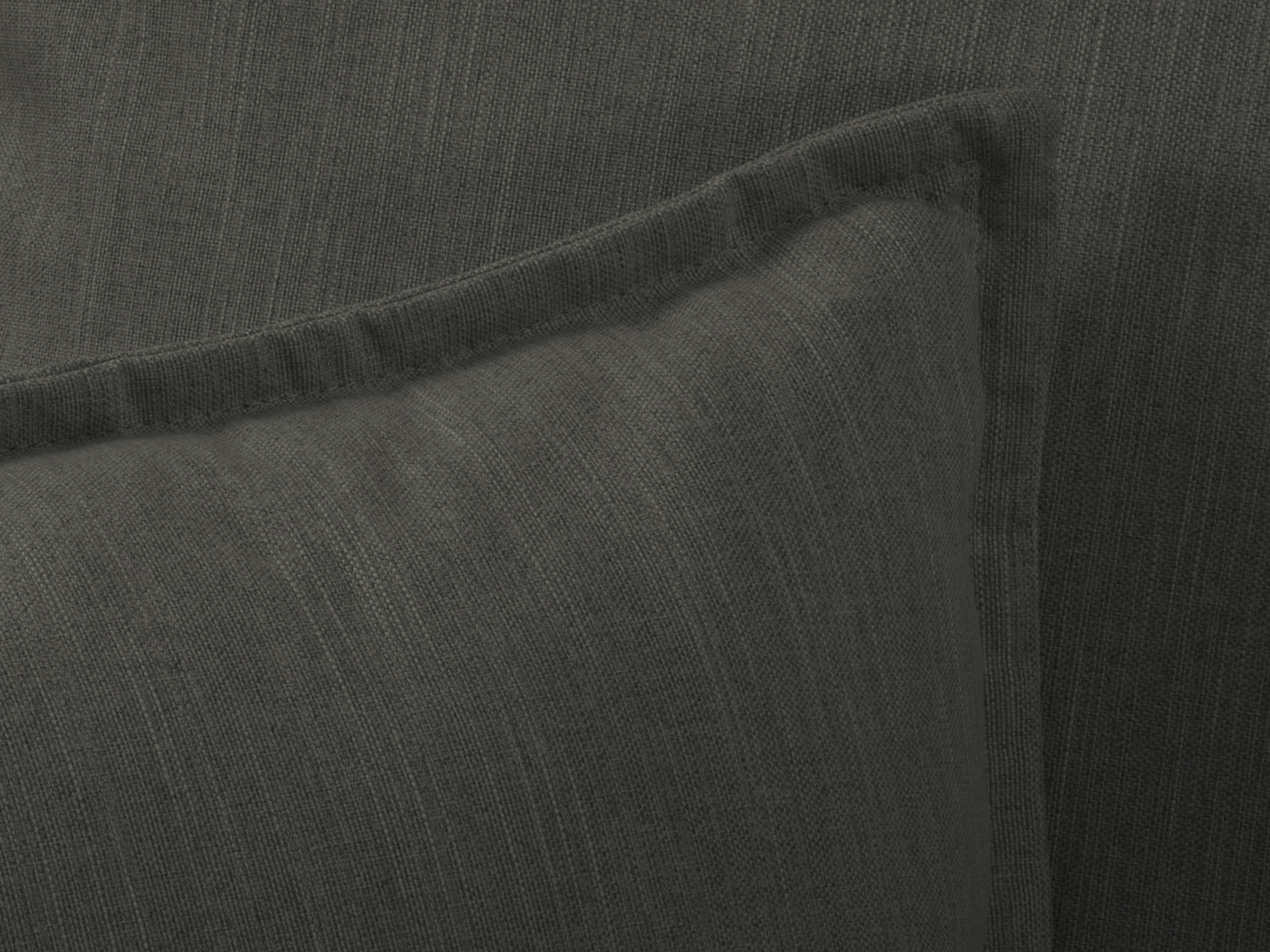 dark gray corner with pillows