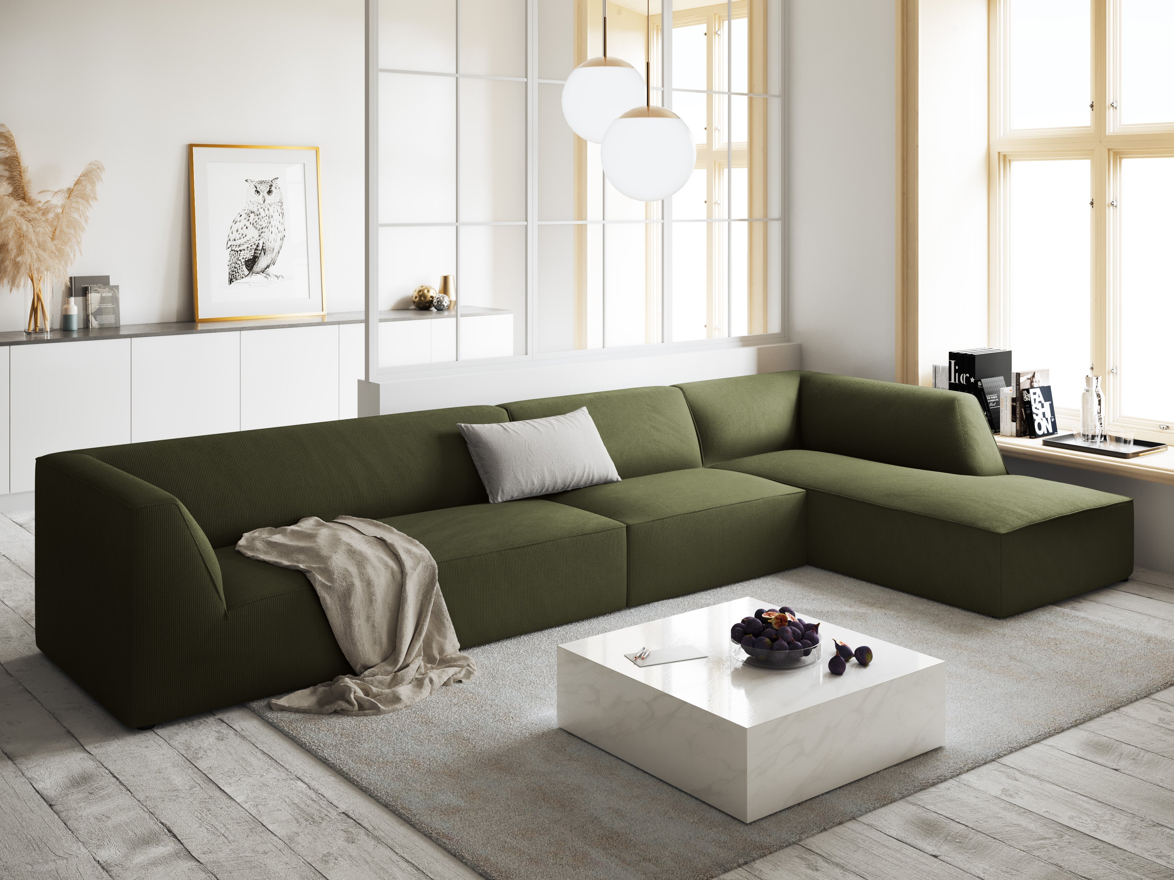 A green corner for Scandinavian interiors