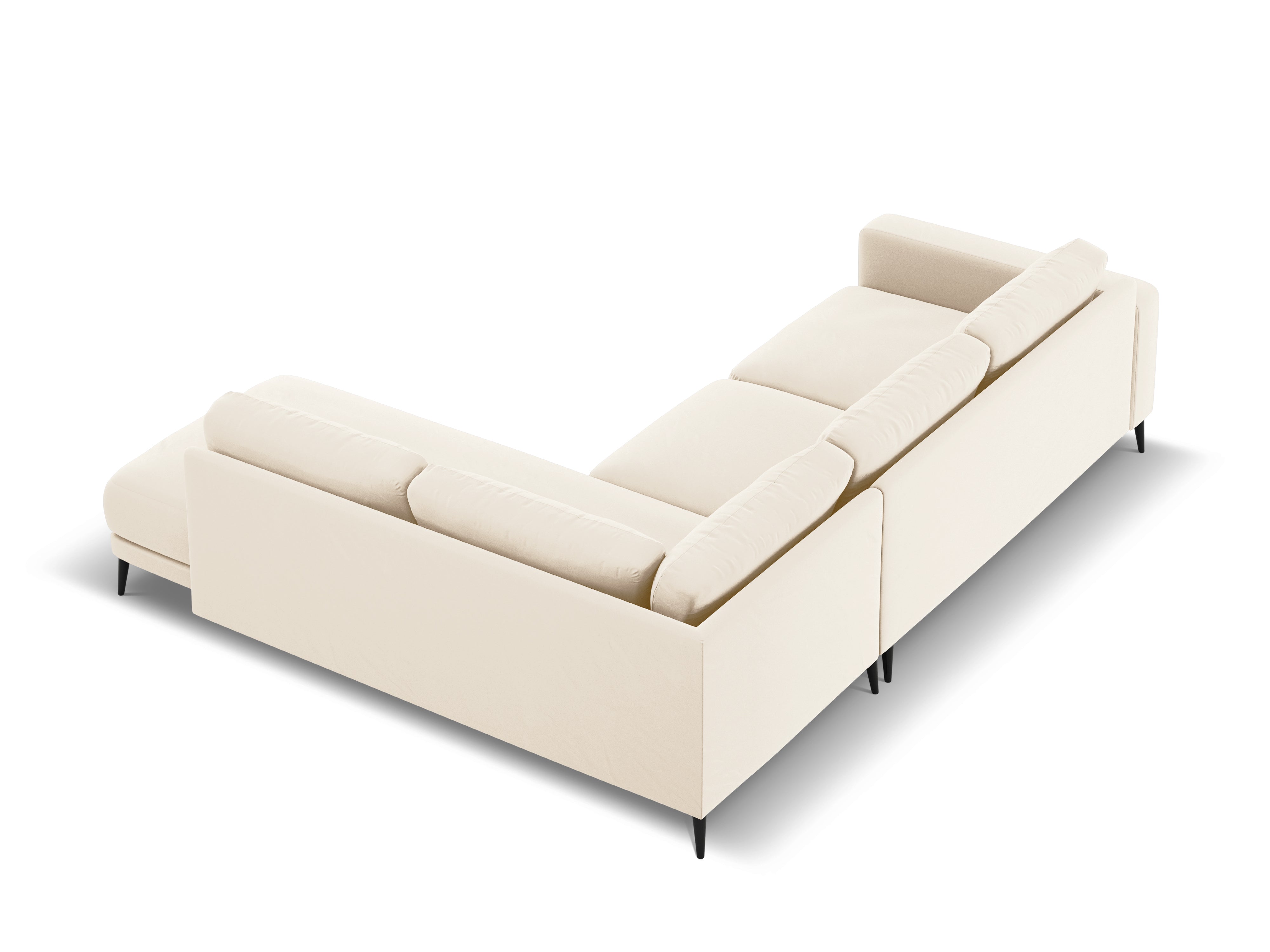 Velvet Right Corner Sofa, "Kylie", 4 Seats, 251x185x80
Made in Europe, Micadoni, Eye on Design