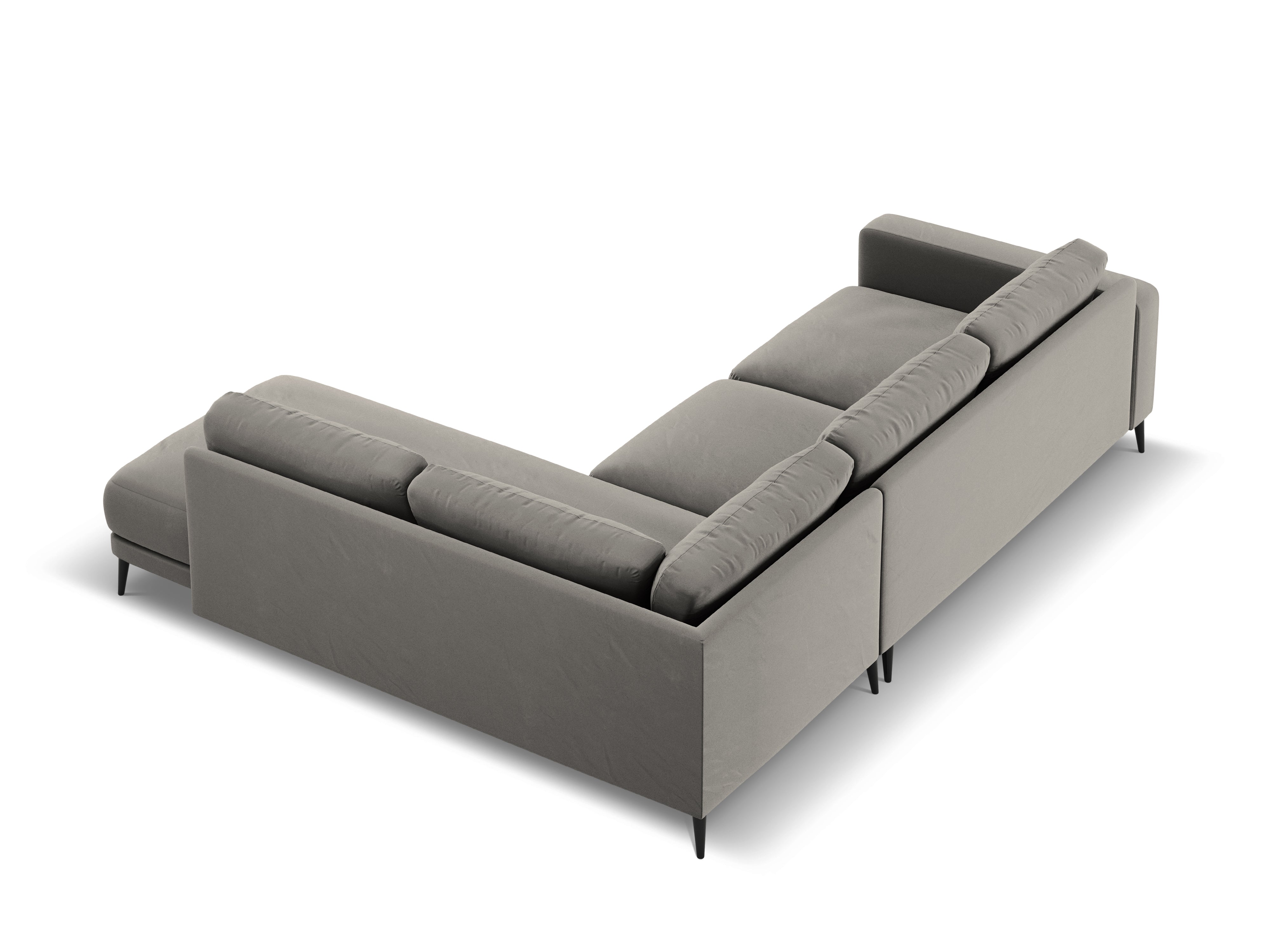 Velvet Right Corner Sofa, "Kylie", 4 Seats, 251x185x80
Made in Europe, Micadoni, Eye on Design