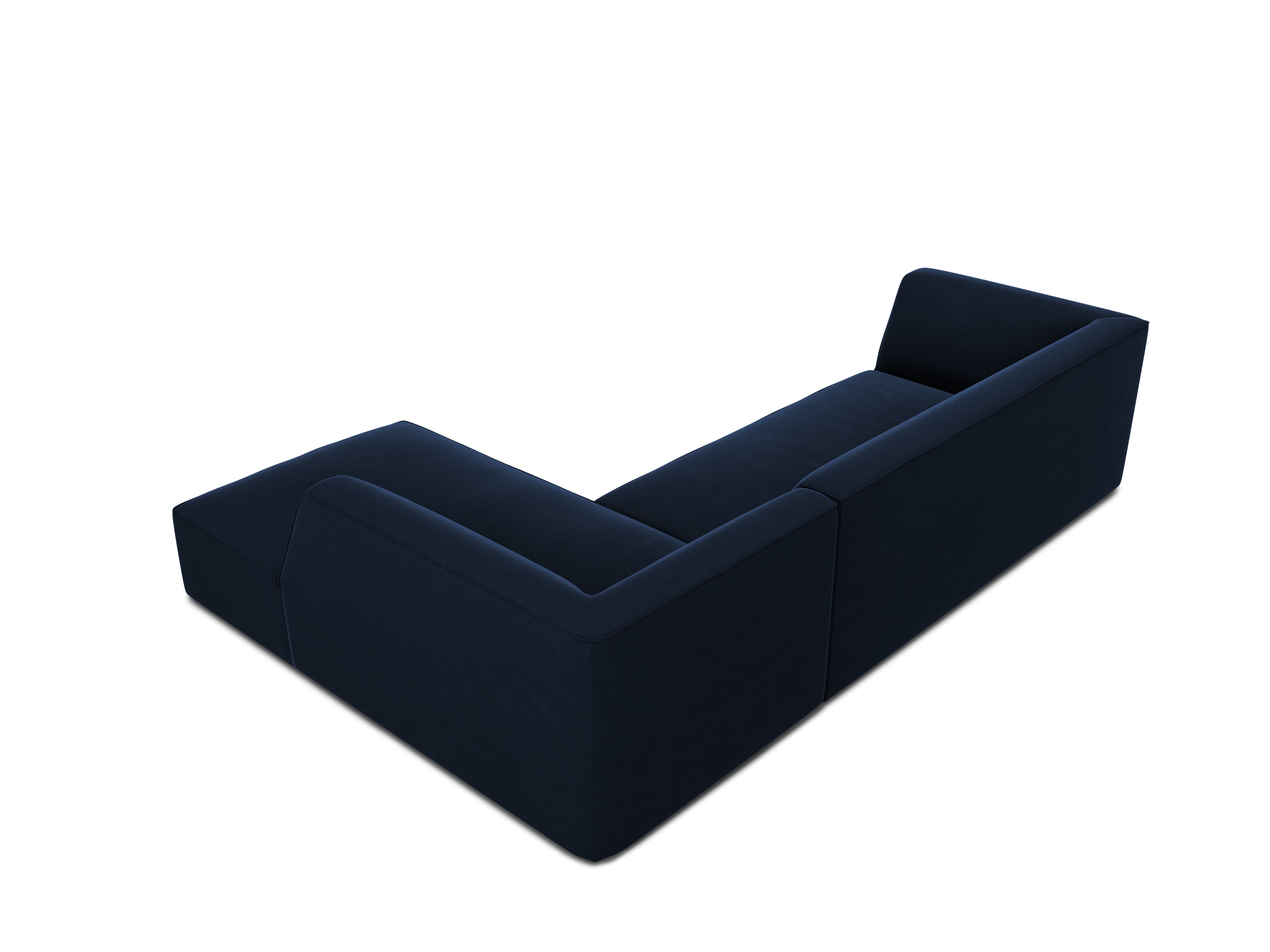4 seater velvet corner sofa RUBY royal blue