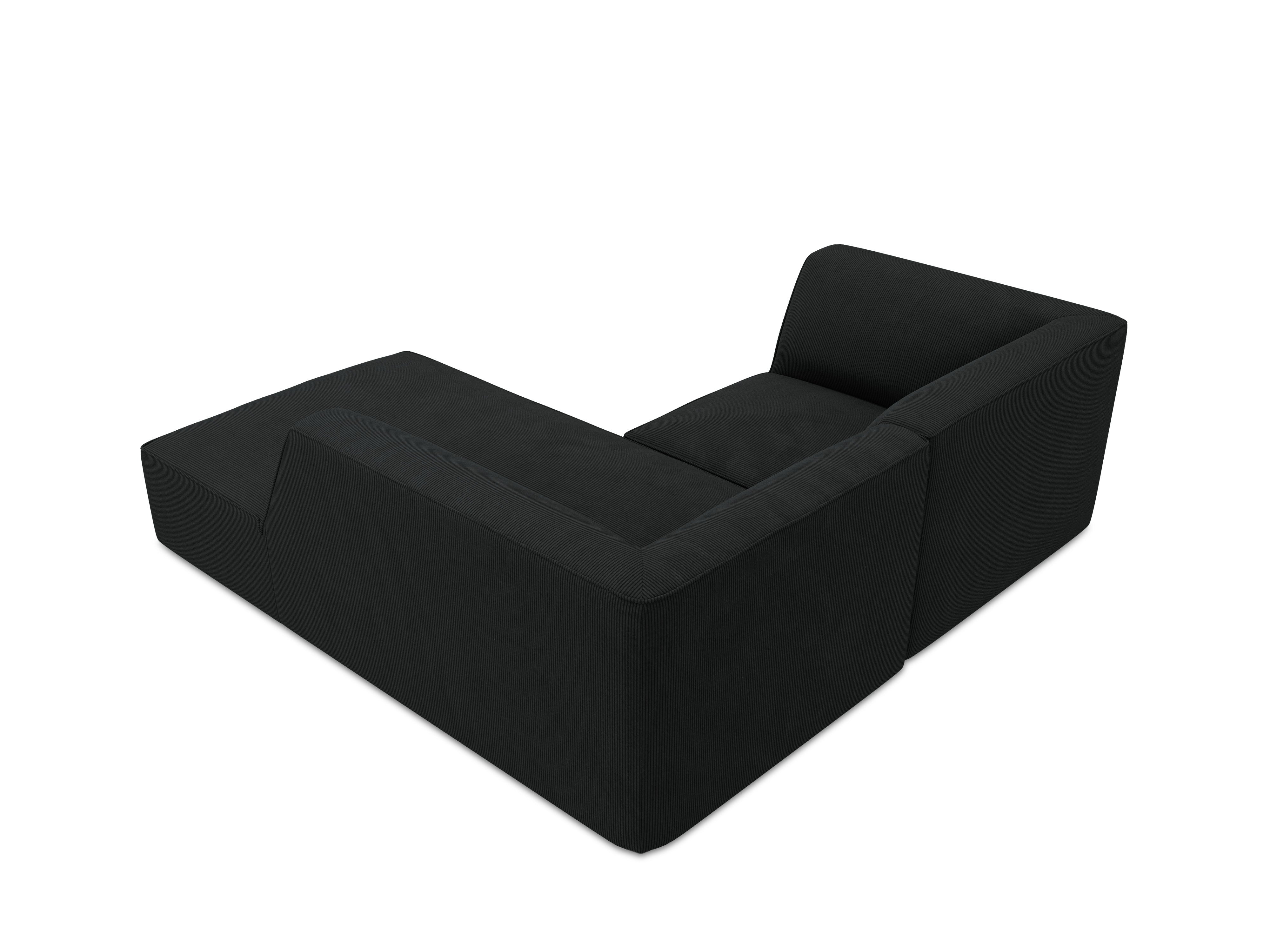 Right -sided corner sofa black