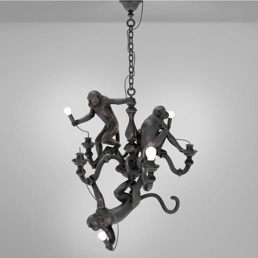 MONKEY chandelier black