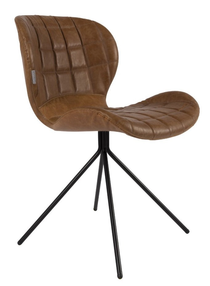 OMG chair brown eco leather, Zuiver, Eye on Design