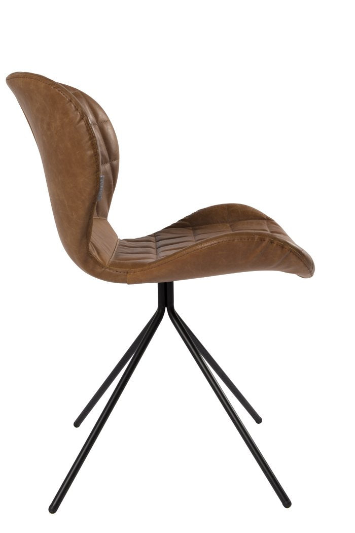 OMG chair brown eco leather, Zuiver, Eye on Design