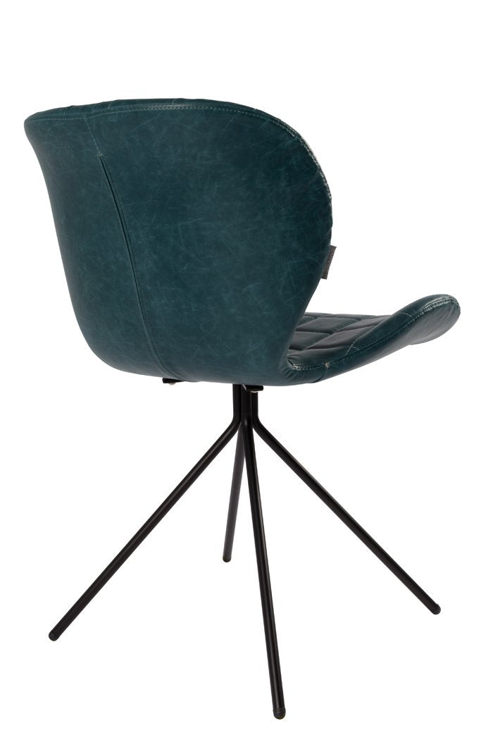 OMG chair navy blue eco leather, Zuiver, Eye on Design