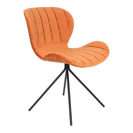 OMG VELVET chair orange, Zuiver, Eye on Design