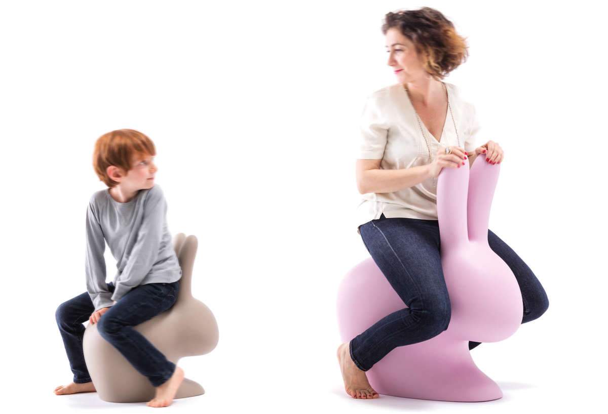 RABBIT chair pink, QeeBoo, Eye on Design