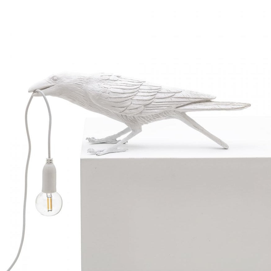 BIRD PLAYING lamp white