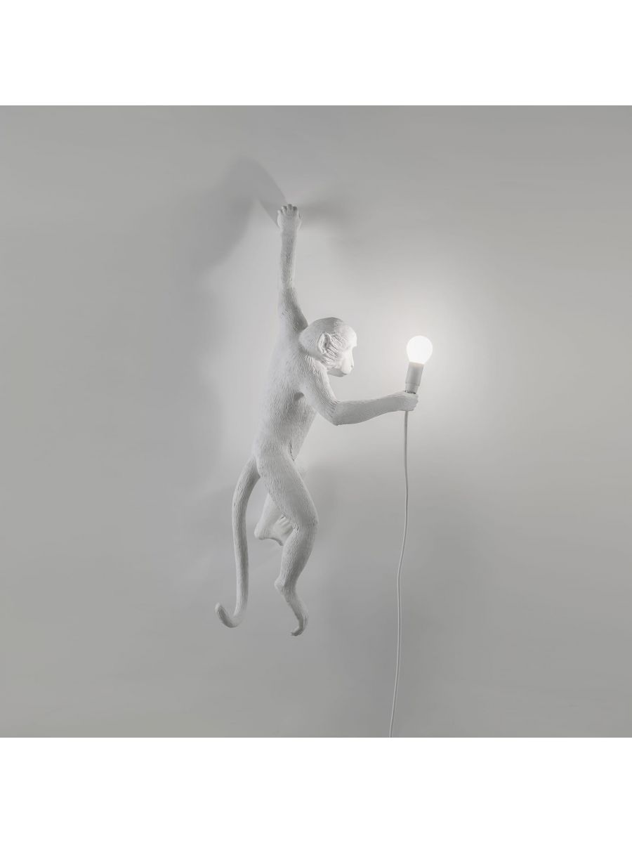 Wall lamp MONKEY HANGING - LEFT white