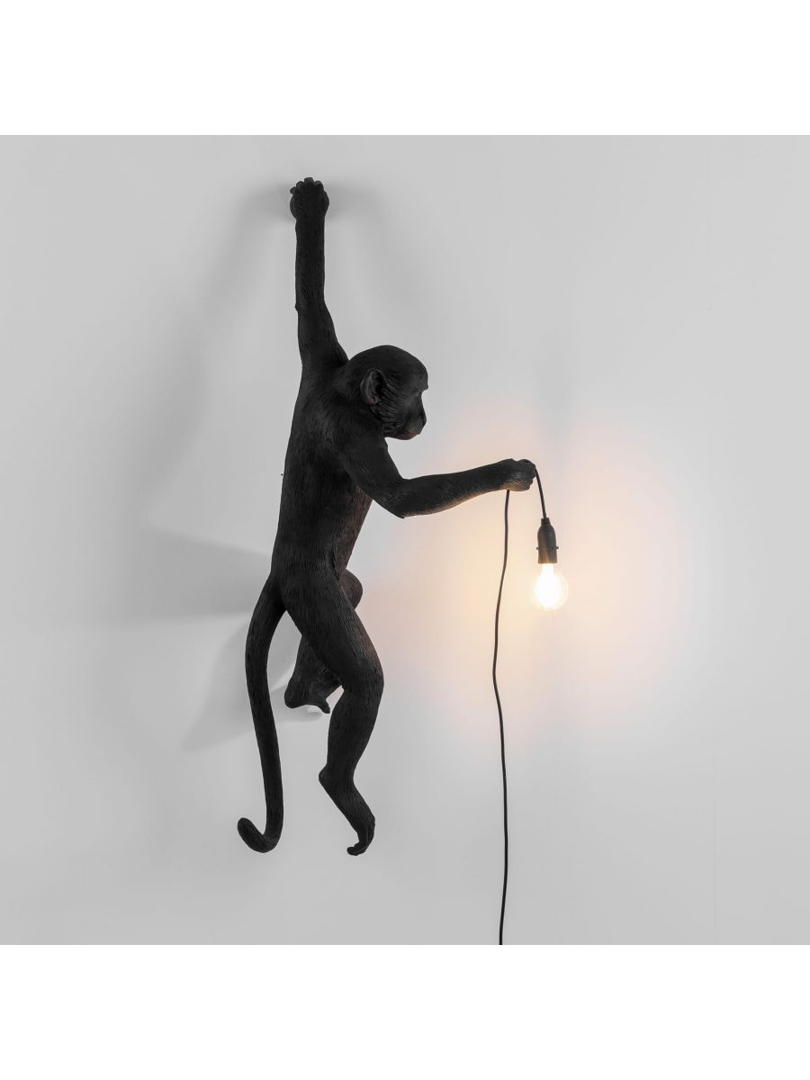 Wall lamp MONKEY HANGING - LEFT black