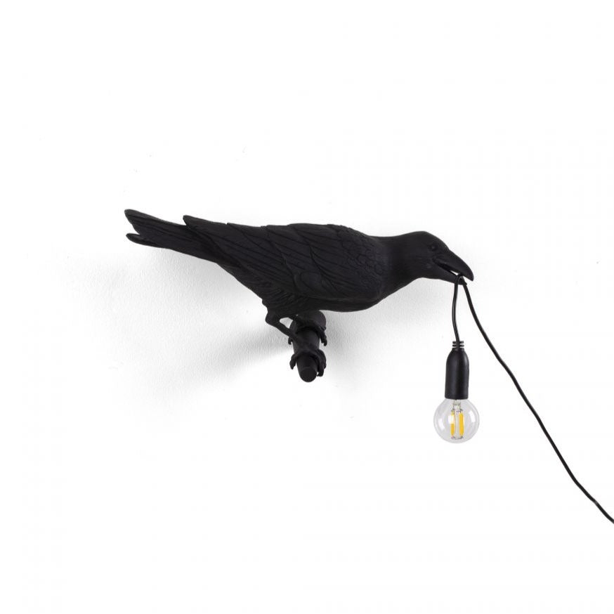 Outdoor lamp BIRD LOOKING RIGHT black